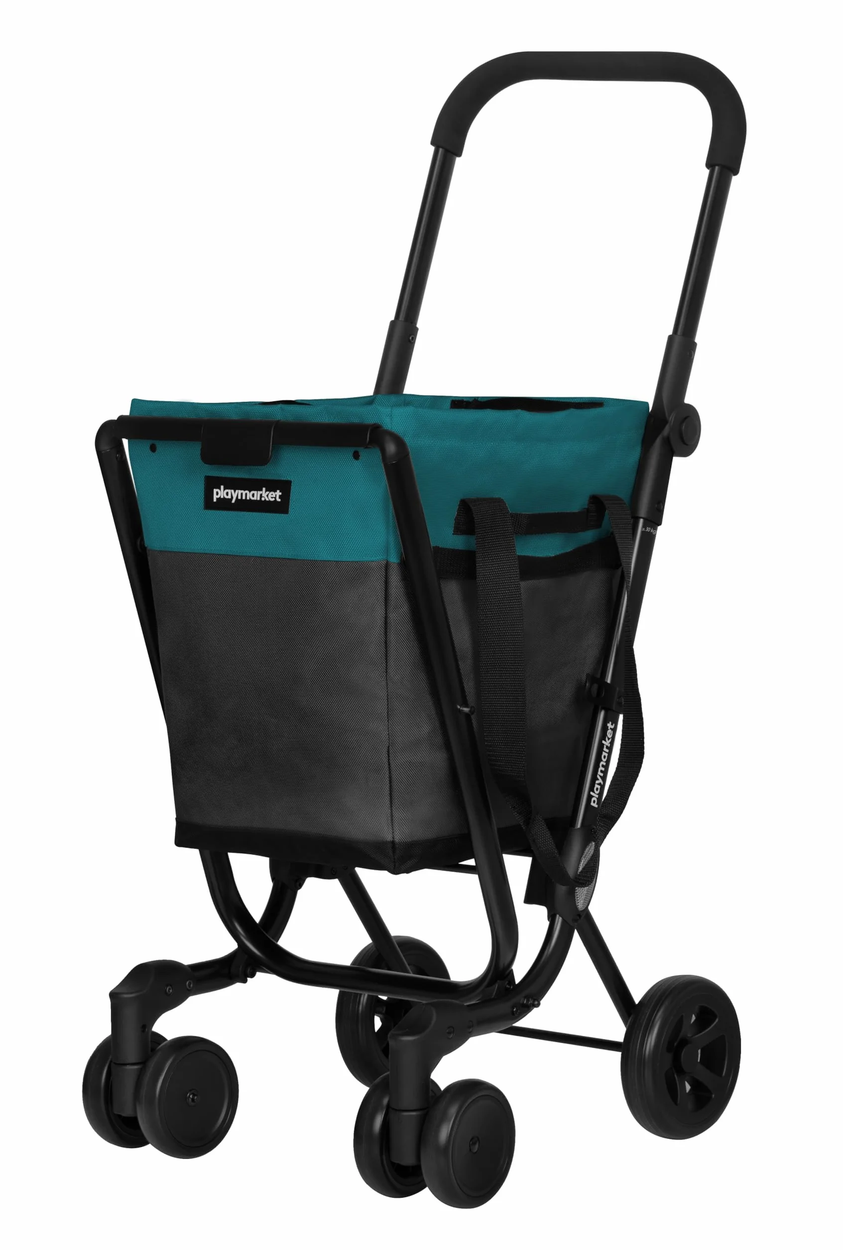 Playmarket Easy Go Carro de la Compra Plegable con Bolsa extraíble (Grey-Sapphire)