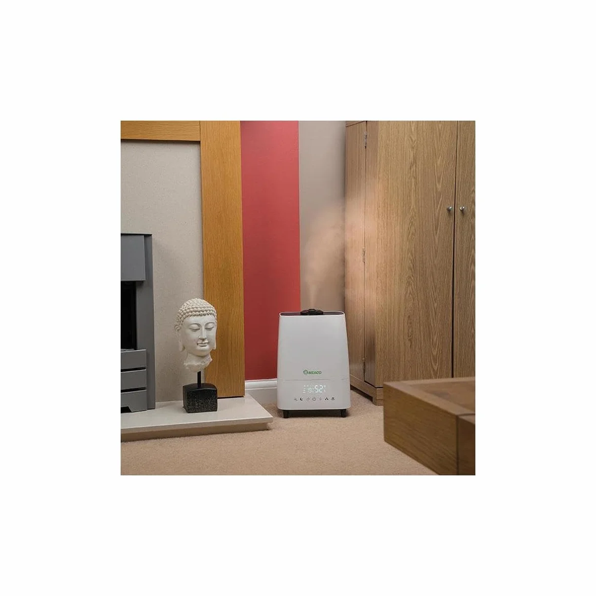 Meaco Deluxe 202 Humidificador Ultrasónico de Alta Gama con Purificador de Aire Integrado, Humidificador Silencioso para Dormitorio, Oficina y Hogar, Control de Humedad y Bajo Consumo