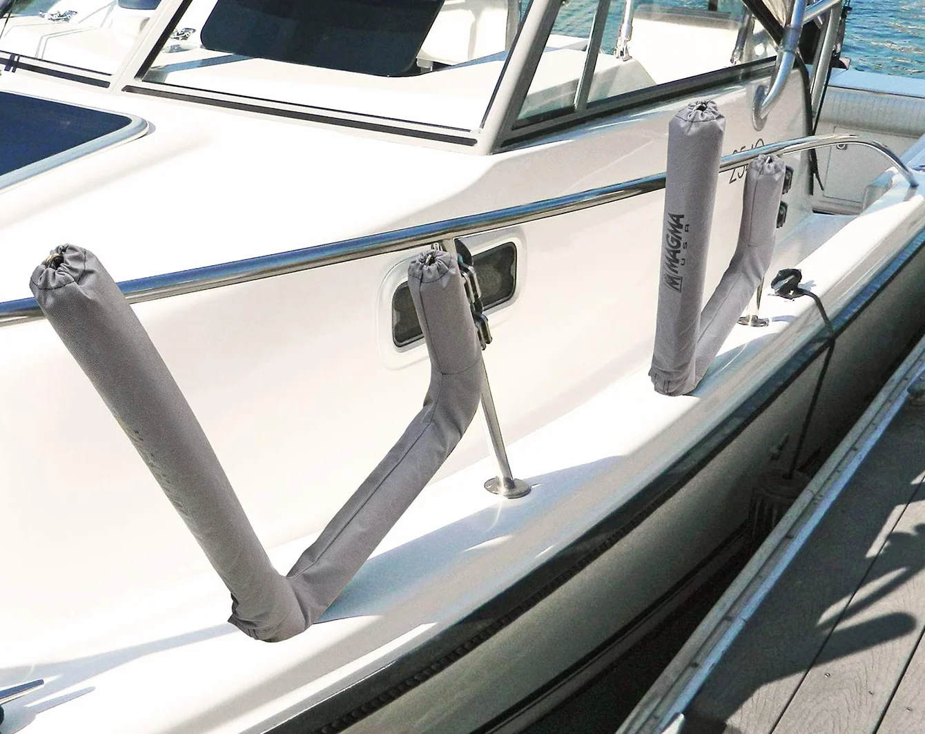 MAGMA Products R10-626 Removable Rail Mounted Kayak/Sup Rack Soporte Barco, Acero Inoxidable Pulido