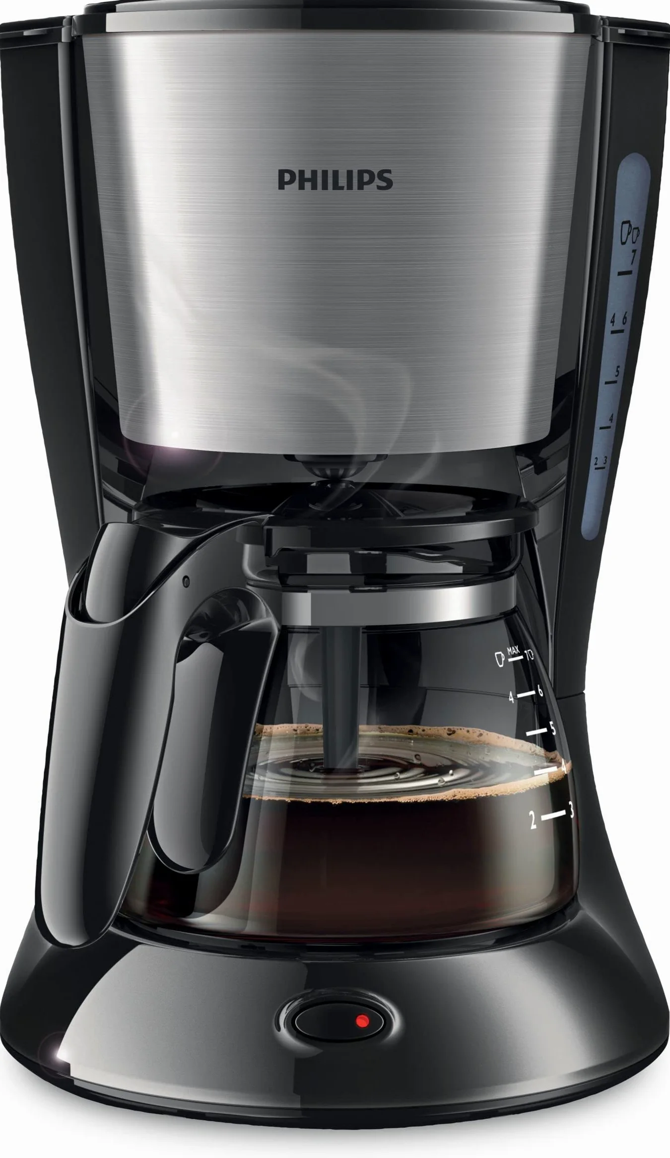 Philips Daily Collection - Cafetera (Independiente, Drip coffee maker, Americano, Café, Negro, De plástico, Acero inoxidable, 5060 Hz)