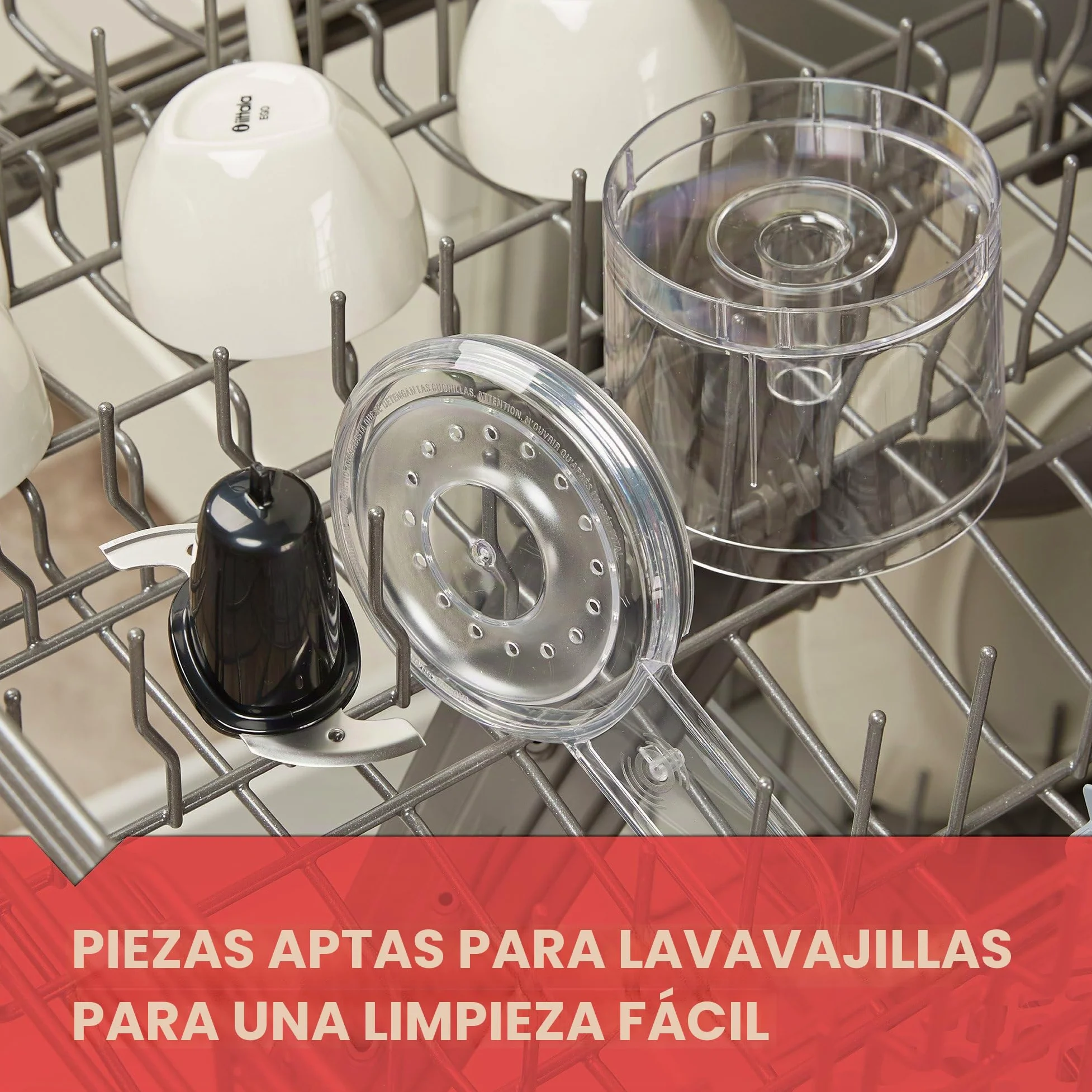 BLACK+DECKER Picador eléctrico de alimentos de 1.5 tazas, pulso de un solo toque, motor de 150 W, hoja que se mantiene afilada, apto para lavavajillas