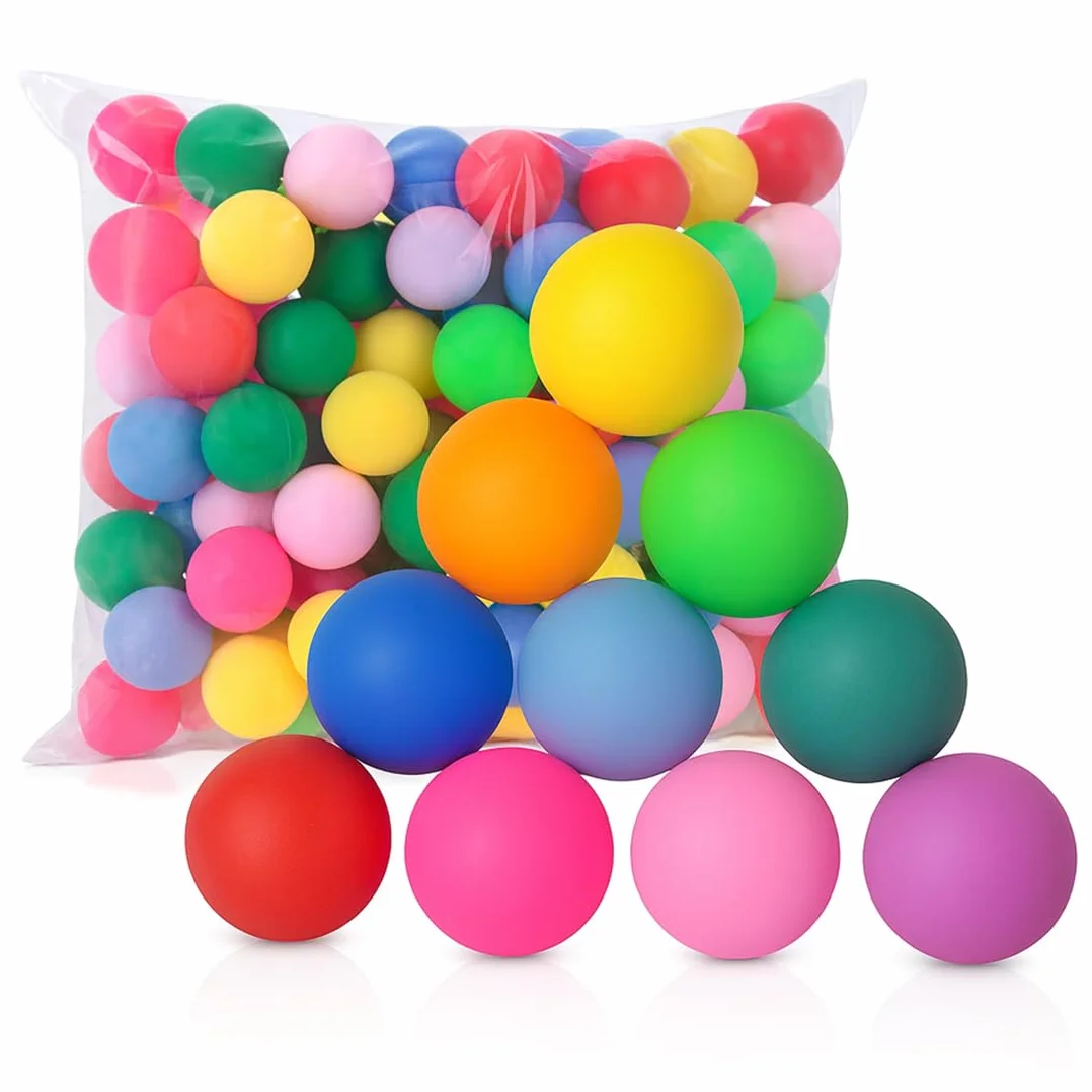 Pelotas de Ping Pong 40mm Coloridas Reutilizable Tenis de Mesa Estándar