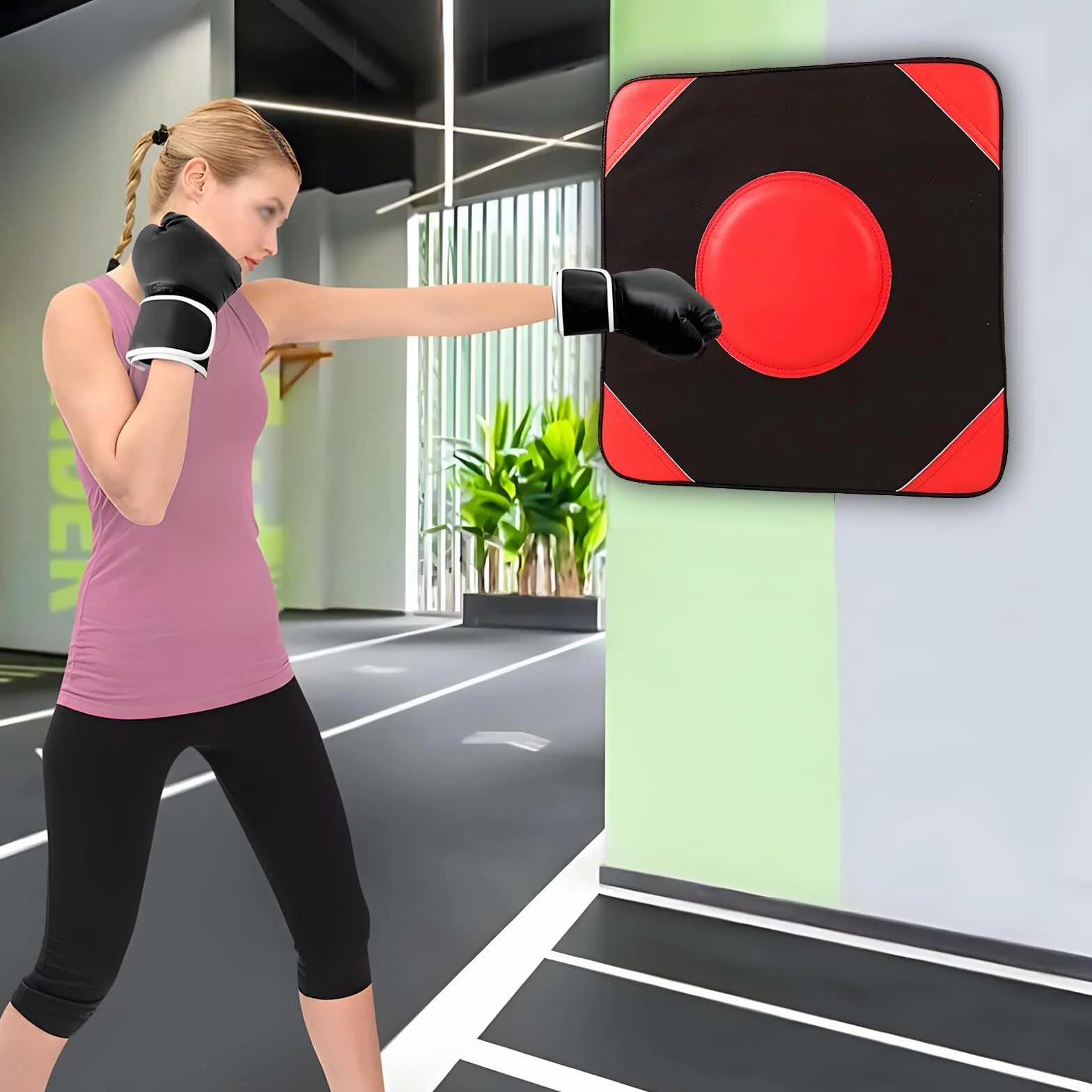 Saco de Boxeo de PU, Montado en Pared, Entrenamiento Sanda Taekwondo, 20x20x10 cm