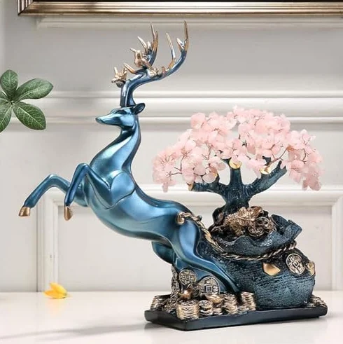Árbol de cristal Feng Shui para decoración del hogar, promueve la prosperidad, el espíritu saludable y la energía positiva en la mesa del comedor