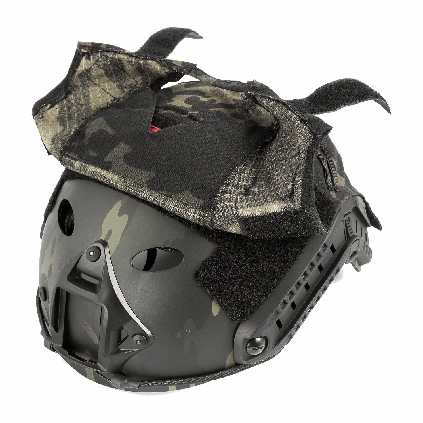 Onetigris Casco Táctico Airsoft Fast - Casco Militar Tipo PJ con Funda y Montura para Gafas NVG, Ideal para CQB, Tiro y Paintball