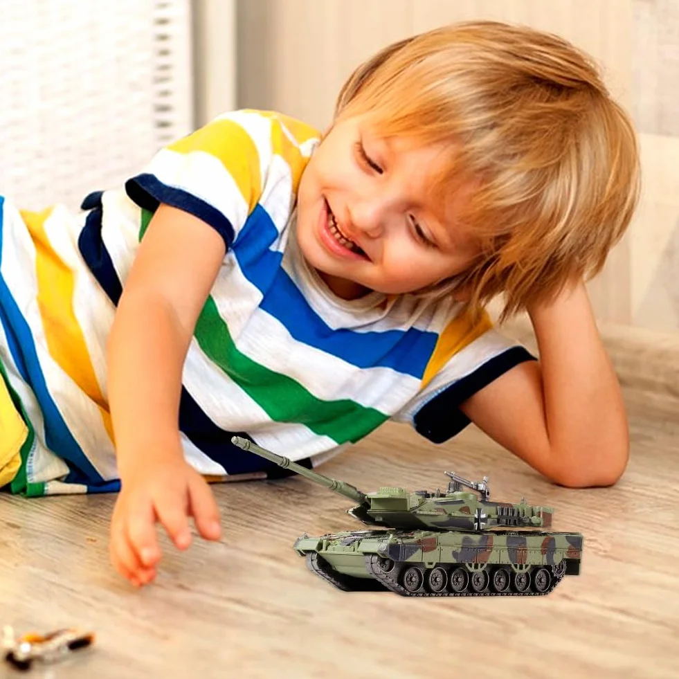 Tanque Militar de Leopardo a Escala 1/72 2A7, Juguete de Bloques de Construcción de Tanques, Militar Ligero Modelo de Carro de Combate Bloques de Construcción Regalos para Adultos