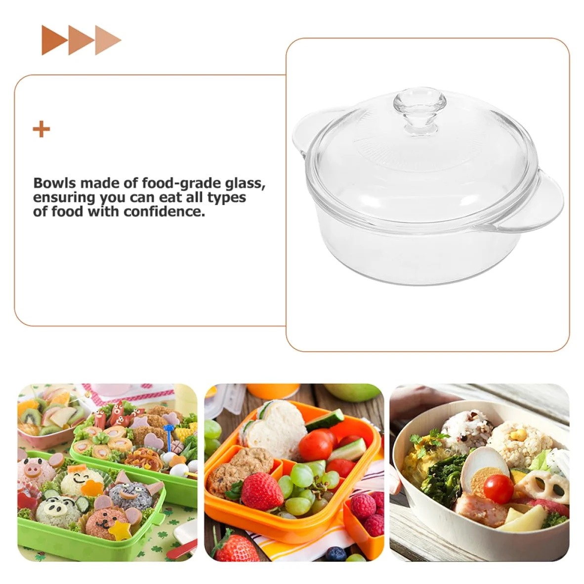 Bol de Vidrio Resistente al Calor de 1.7 litros con Tapa Transparente, Adecuado para Ensaladas y Postres, Duradero y Fácil de Limpiar para Uso Diario