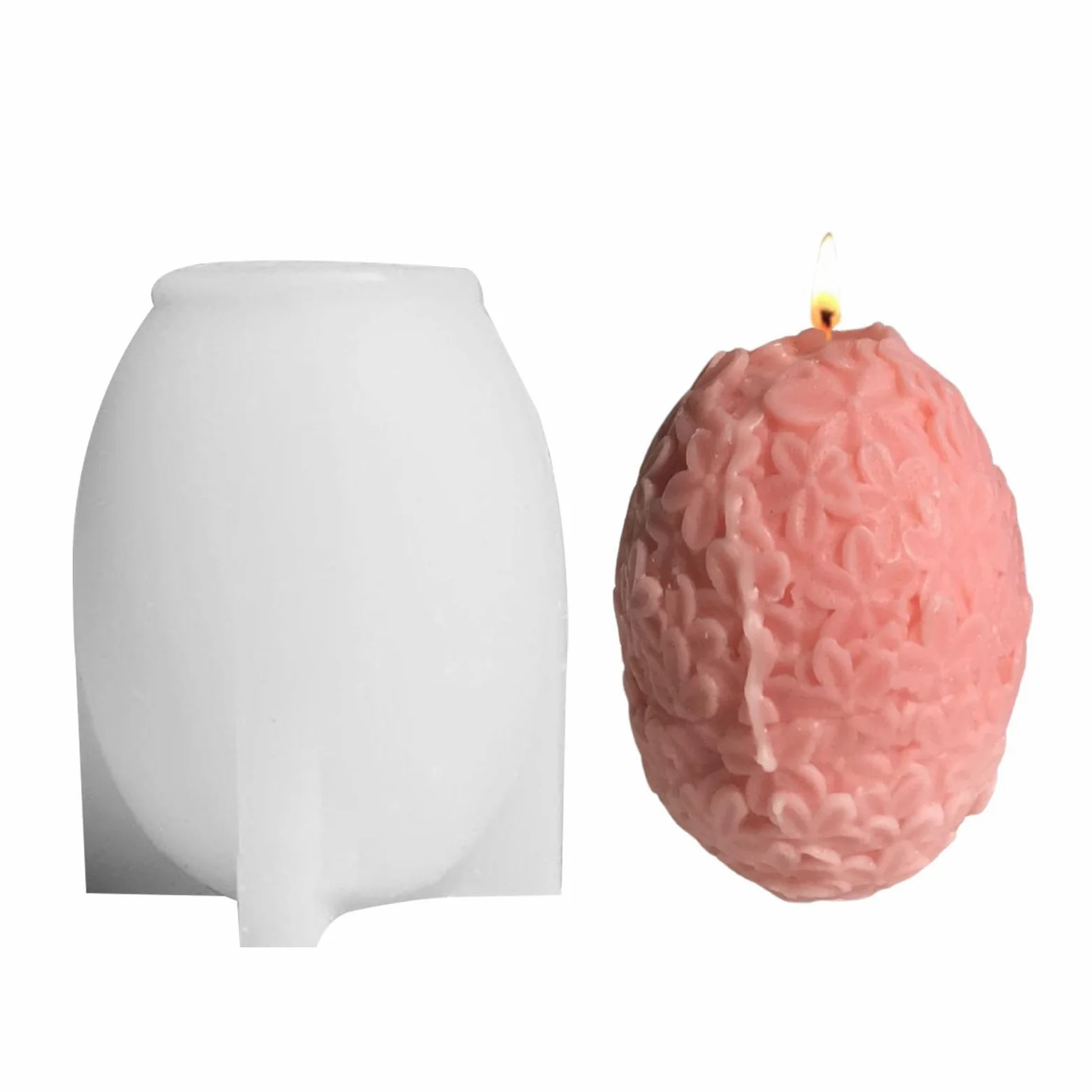 5 moldes de silicona con forma de flor 3D, molde de silicona con forma de flor de bola artesanal, moldes de jabón de silicona, moldes hechos a mano, moldes de jabón que hacen accesorios