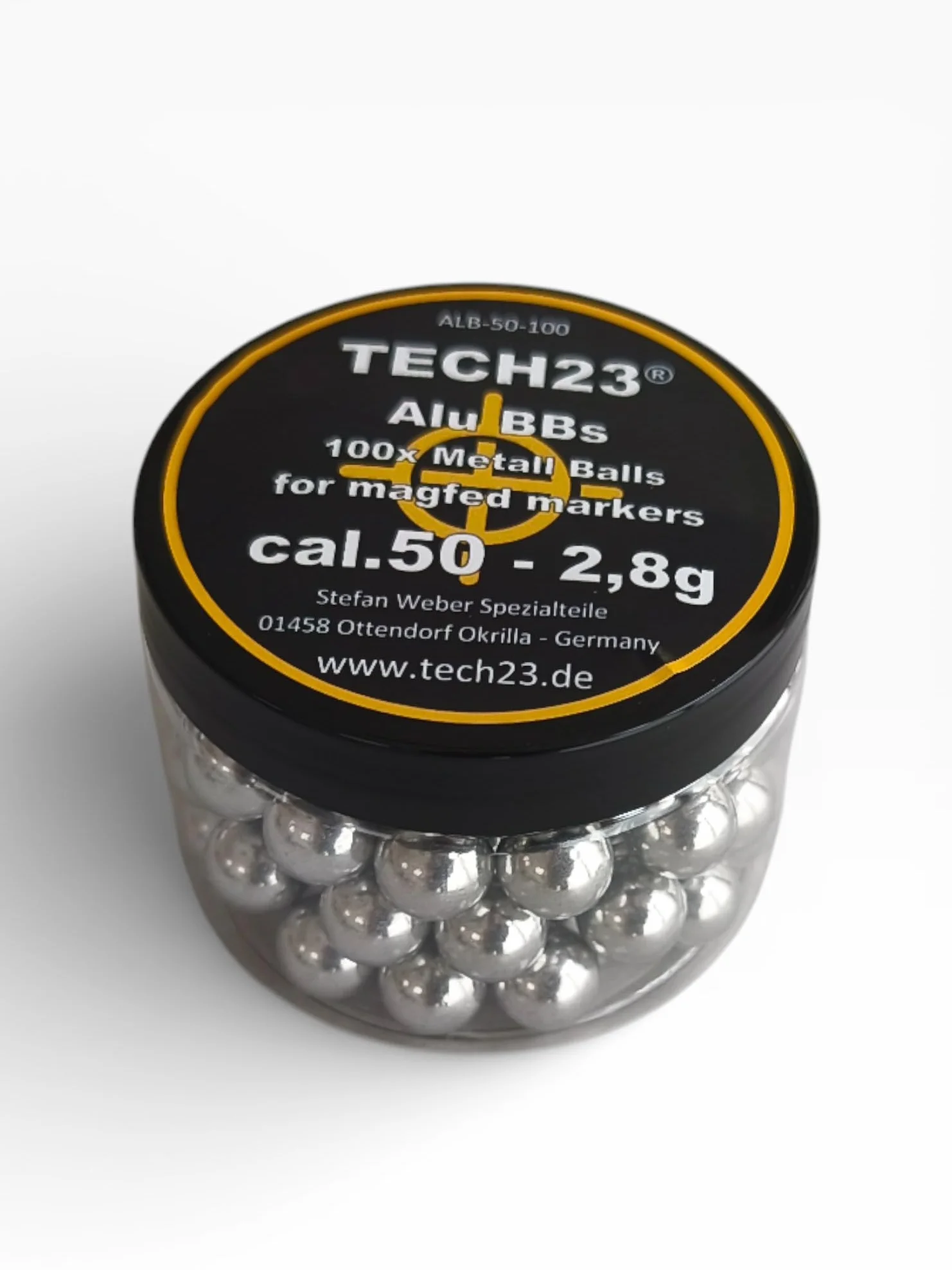 Bolas de aluminio Kal.50 (12,5 mm) 100 unidades 2,8 g para marcadores CO2 HPA