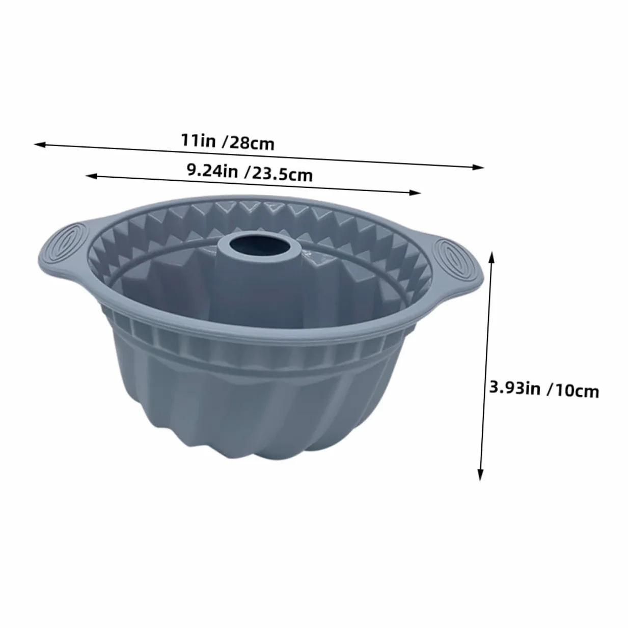 UKCOCO 3piezas Molde De Silicona para Tartas Redondas Molde Antiadherente para Repostería Casera De Silicona Acanalados para Hornear para De Tubo y Capacillos