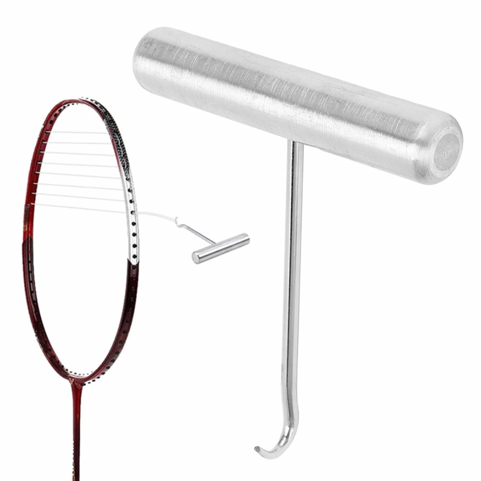 Alomejor Tirador de Cuerda para Raqueta de Bádminton, Tenis y Squash
