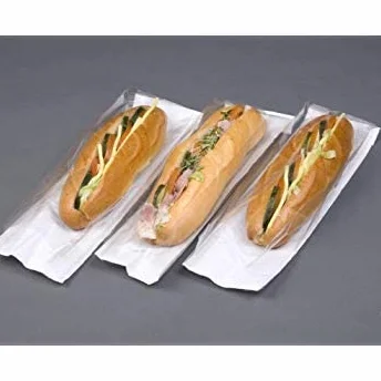 Bolsas de papel compostables para uso alimentario con película PLA frontal de 100 mm x 150 mm x 355 mm, respetuosas con el medio ambiente (1000)