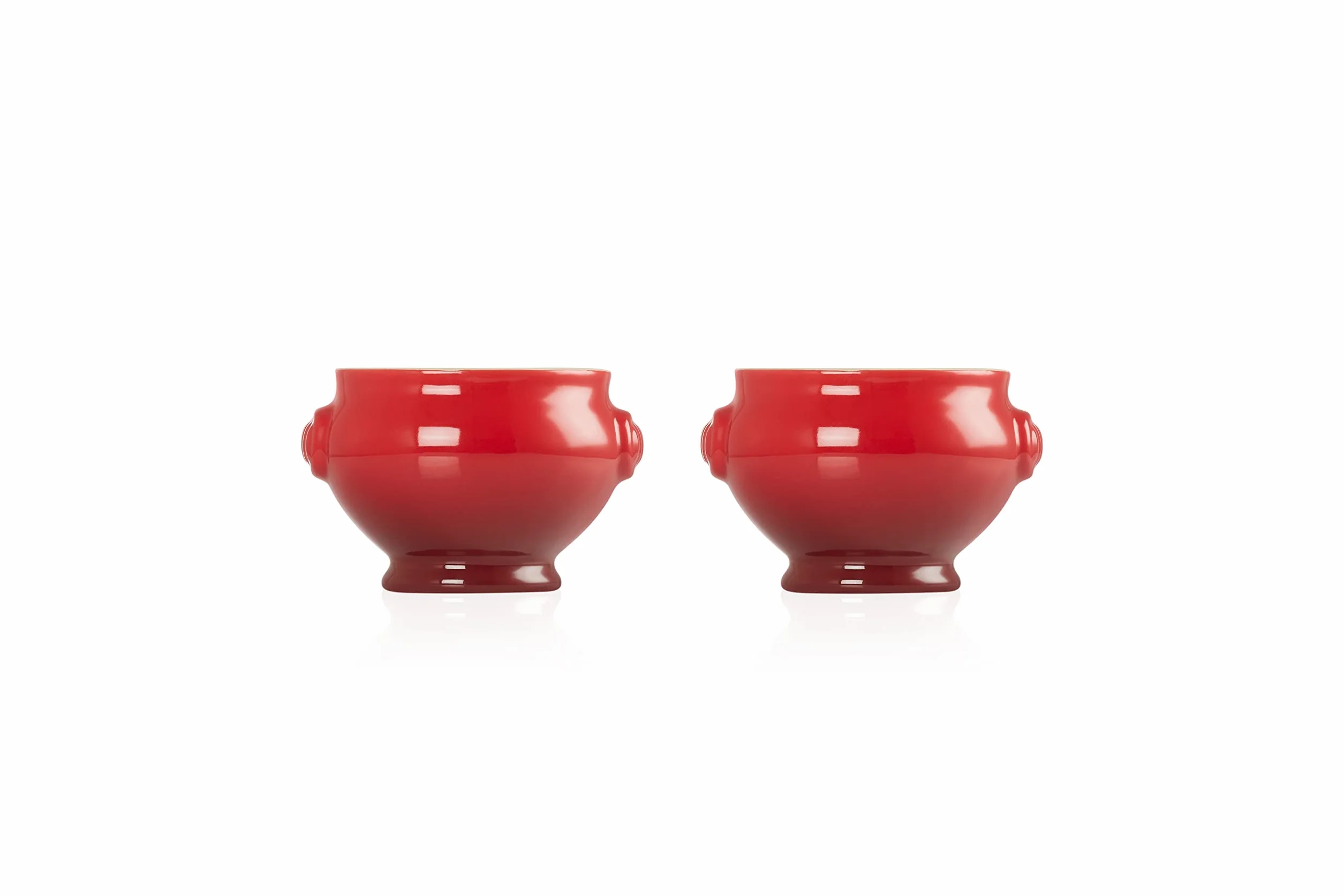 LE CREUSET Set de 2 soperas de cerámica de gres, Cereza, 91017511060000