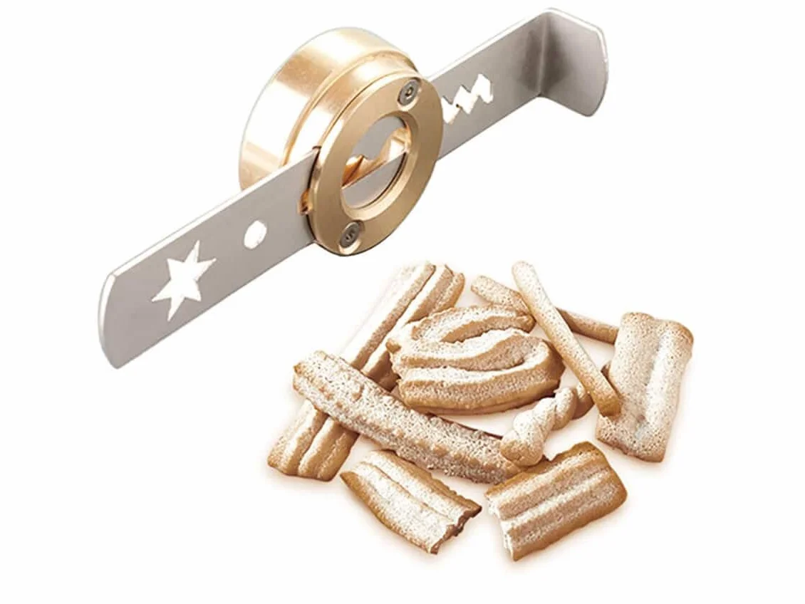 Kenwood Troquel Metálico para Hacer Pasta, Molde para Galletas, Accesorio para Kenwood Chef para Crear Galletas Caseras de Diferentes Formas, AT910014, Bronce