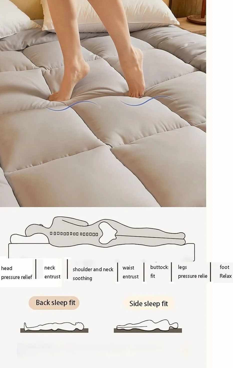 Futon Plegable-Tatami Japones, Tatami Grueso, Colchón Piso Plegable, para Habitación Amigable Dormitorio Estudiantil(90 * 200cm)