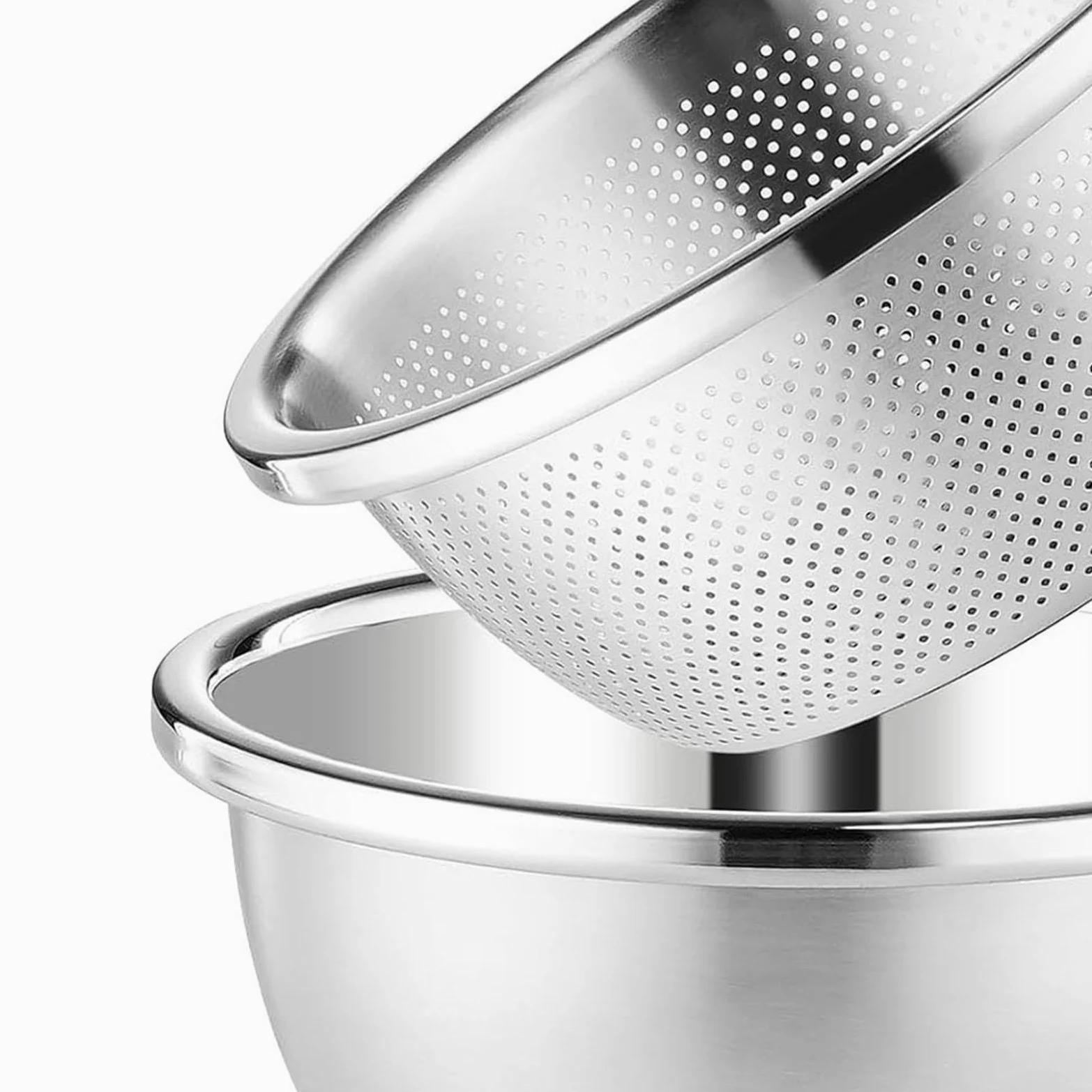 Milageto Colador, Tazón de Sopa de Cocina, Cuenco Grueso para Lavar arroz para Uso doméstico, Cuenco para Lavar Verduras, Cesta escurridora, 34cm