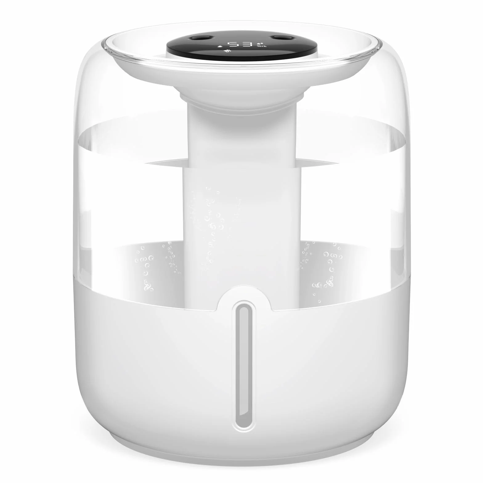 Humidificador 3.8L Top-Fill Silencioso 36dB 30H Autonomía Luz Nocturna Apagado Automático para Bebés y Plantas