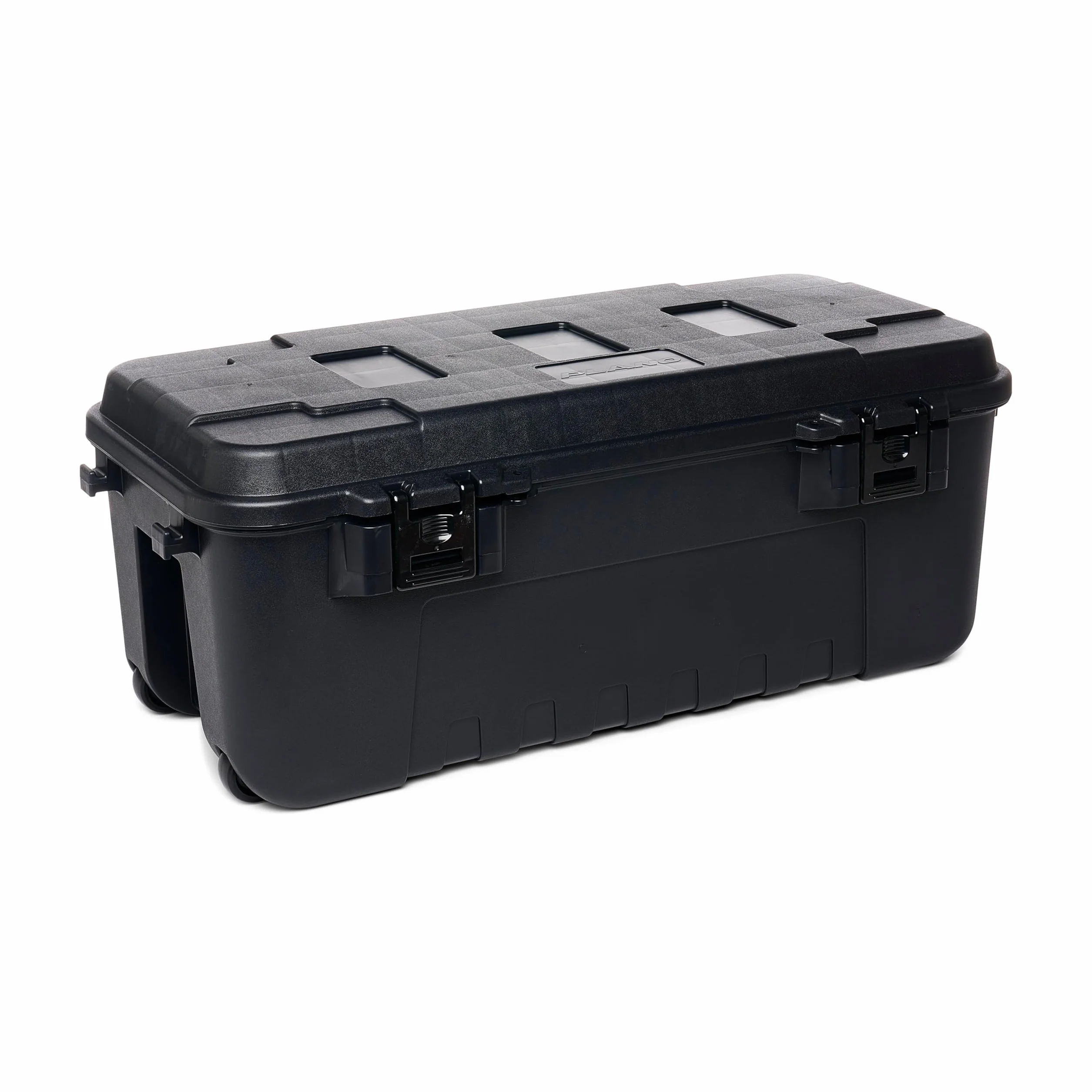 Plano Sportsman's Trunk,Grande 102ltr, Negro, Caja Almacenamiento Grado Militar con Tapa, Resistente, Grande, Camping y Ejército, óptimo para Caza, Paintball, Airsoft o Almacenamiento en Casa