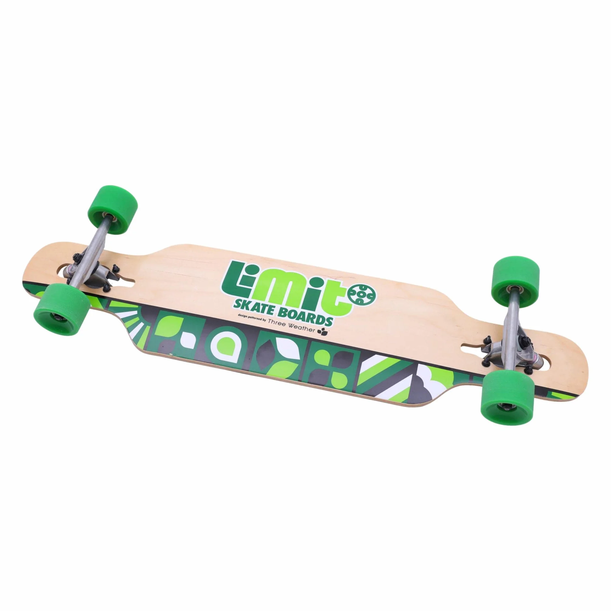 Longboard Drop-Through 92 cm Madera de Arce Ejes Aluminio Ruedas 70x51 mm 78A ABEC-7 Freestyle Freeride