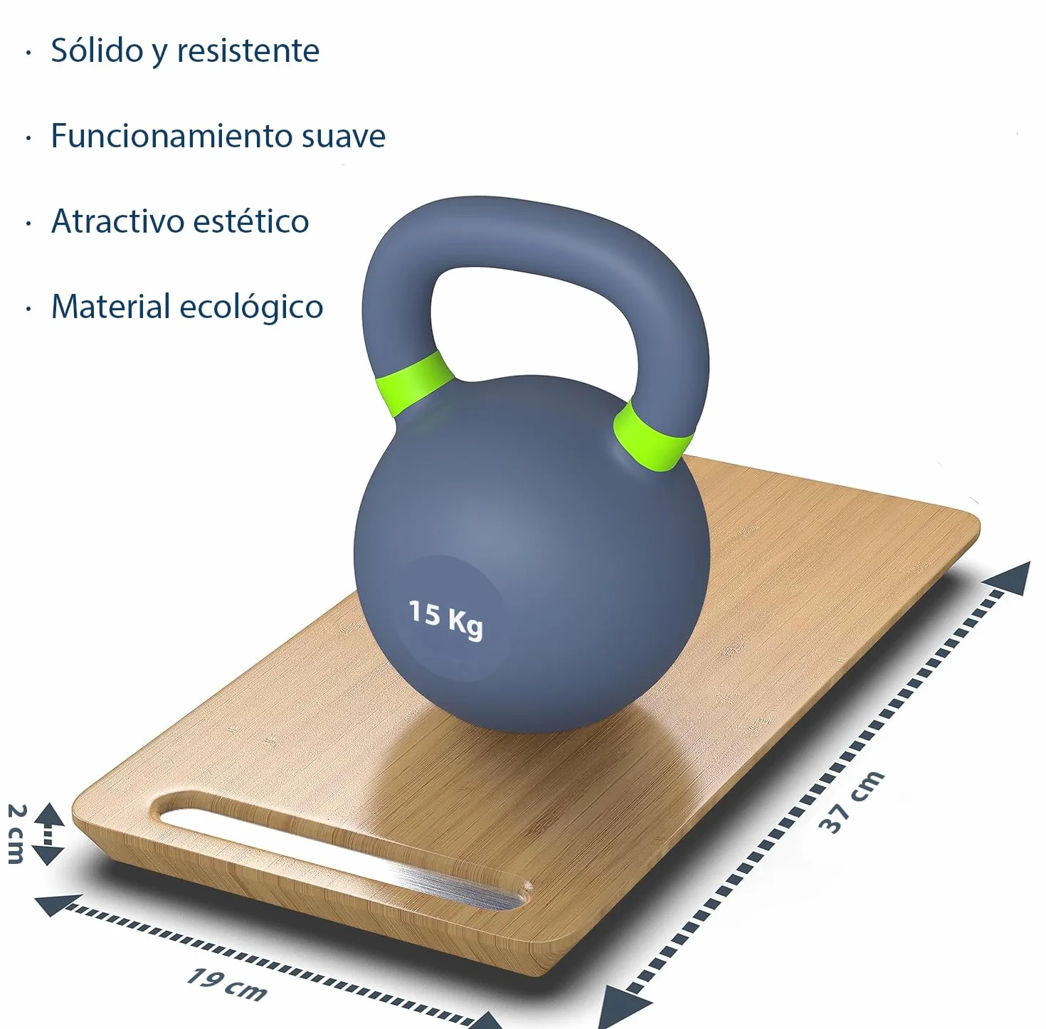 Igma Bandeja Deslizante de Madera Natural para Cafetera y Electrodomésticos - Tabla Deslizante Elegante y Resistente para Cocina - Soporte Deslizante de Bambú (S)