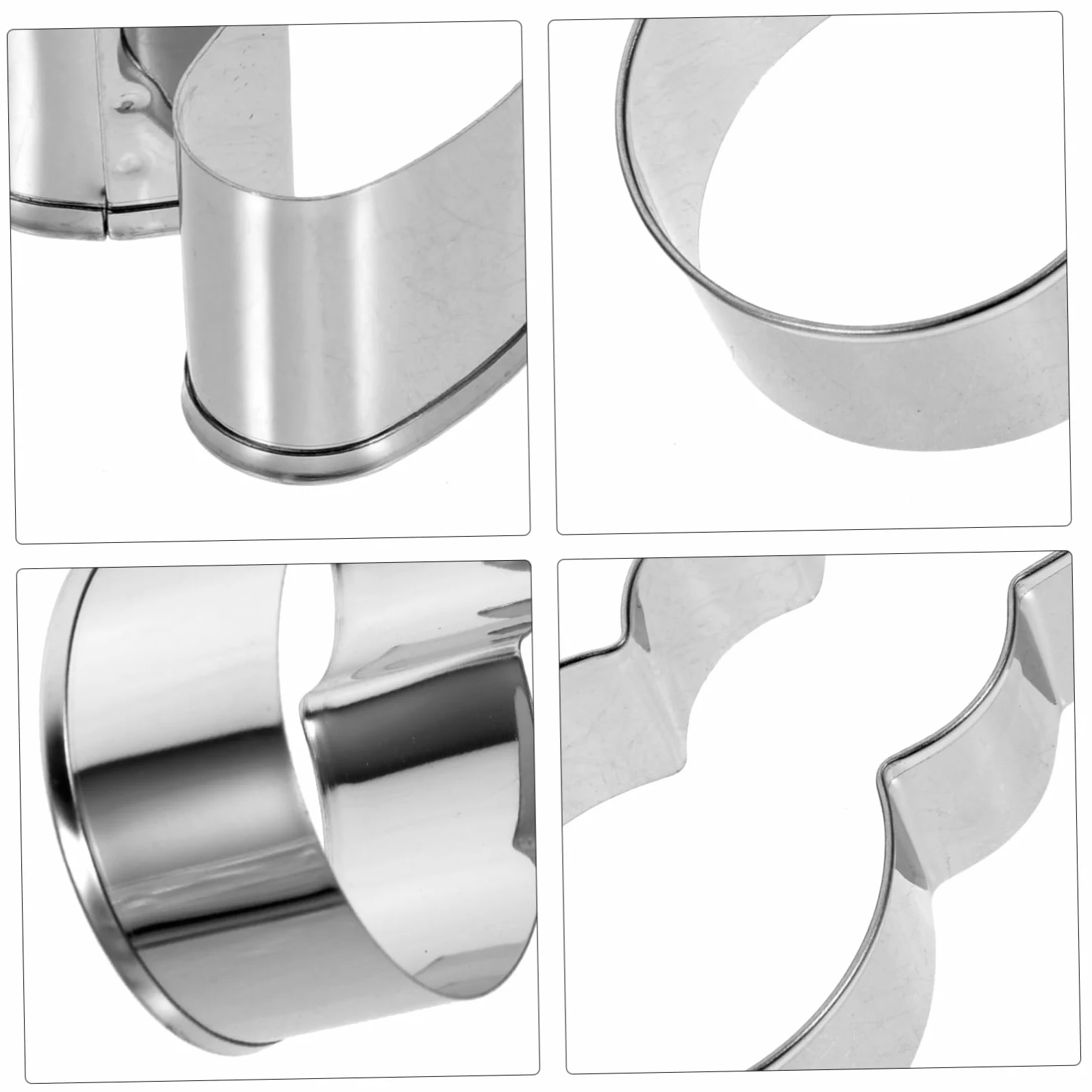 PRETYZOOM 5 Juegos Cortador De Galletas De Conejo Favor Equipo Tortita Kitchen Gadgets Cortadores De Galletas De Pascua Precioso Molde Para Galletas Acero Inoxidable Silver 6 Piezas * 5