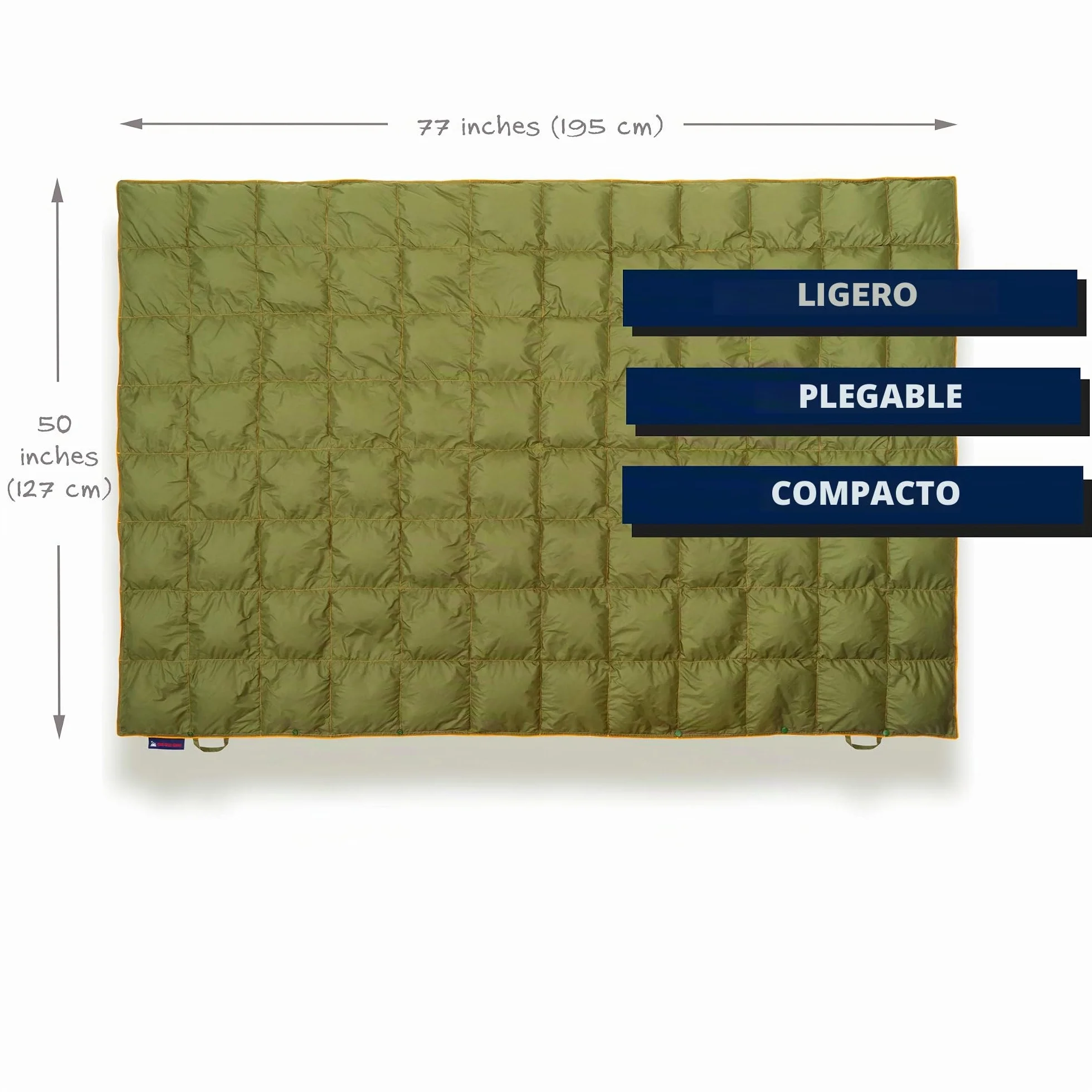 Manta de Camping de plumón 650 Relleno Impermeable Ligera Plegable