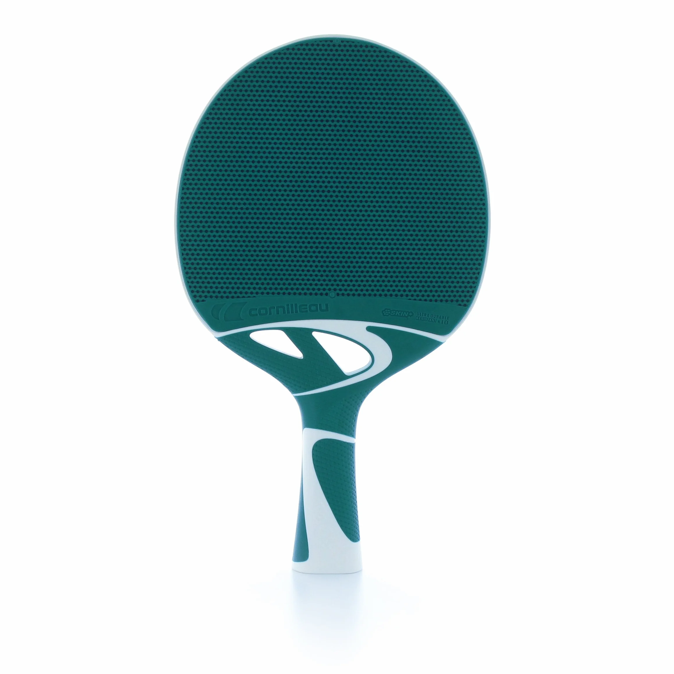 Cornilleau Tacteo Duo Set de 2 Raquetas y 3 Pelotas, Unisex Adulto, Verde/Rojo