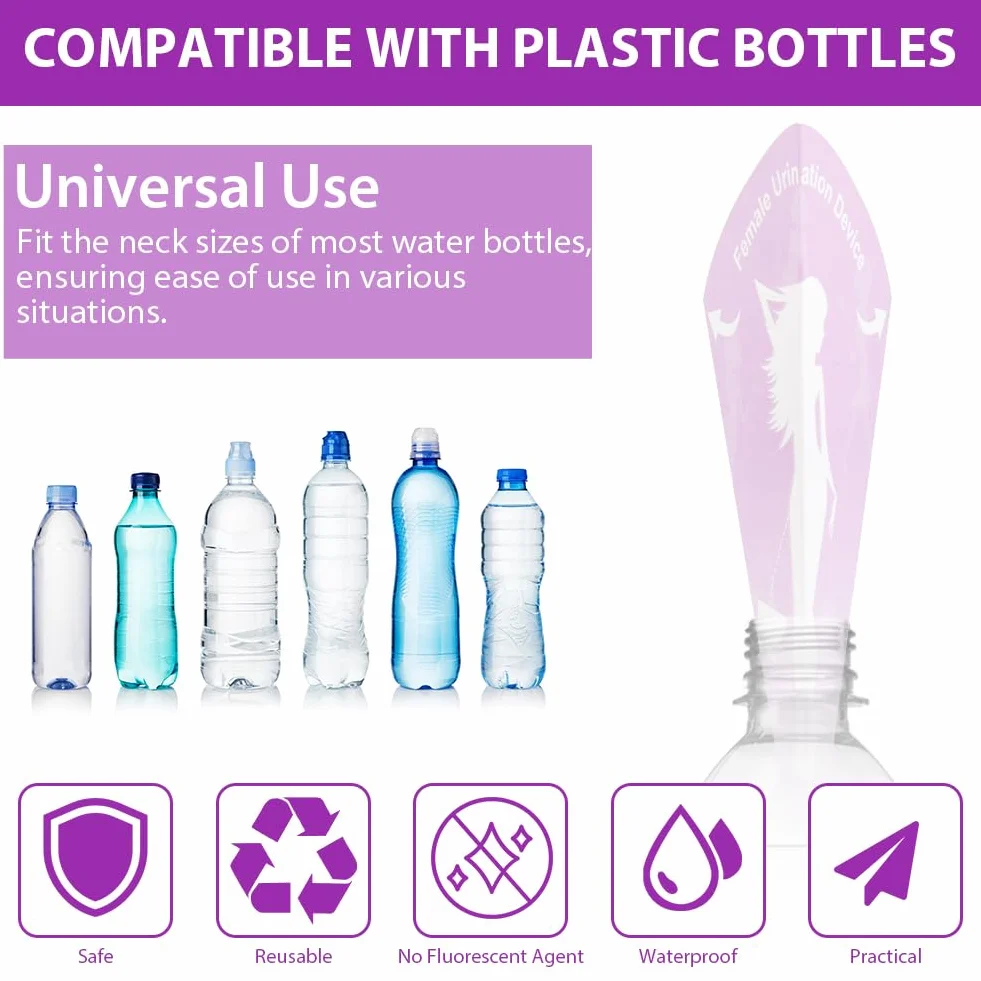 OFFCUP Urinella Desechable para Mujer, Embudo de Papel Portatil Plegable para Viaje Camping
