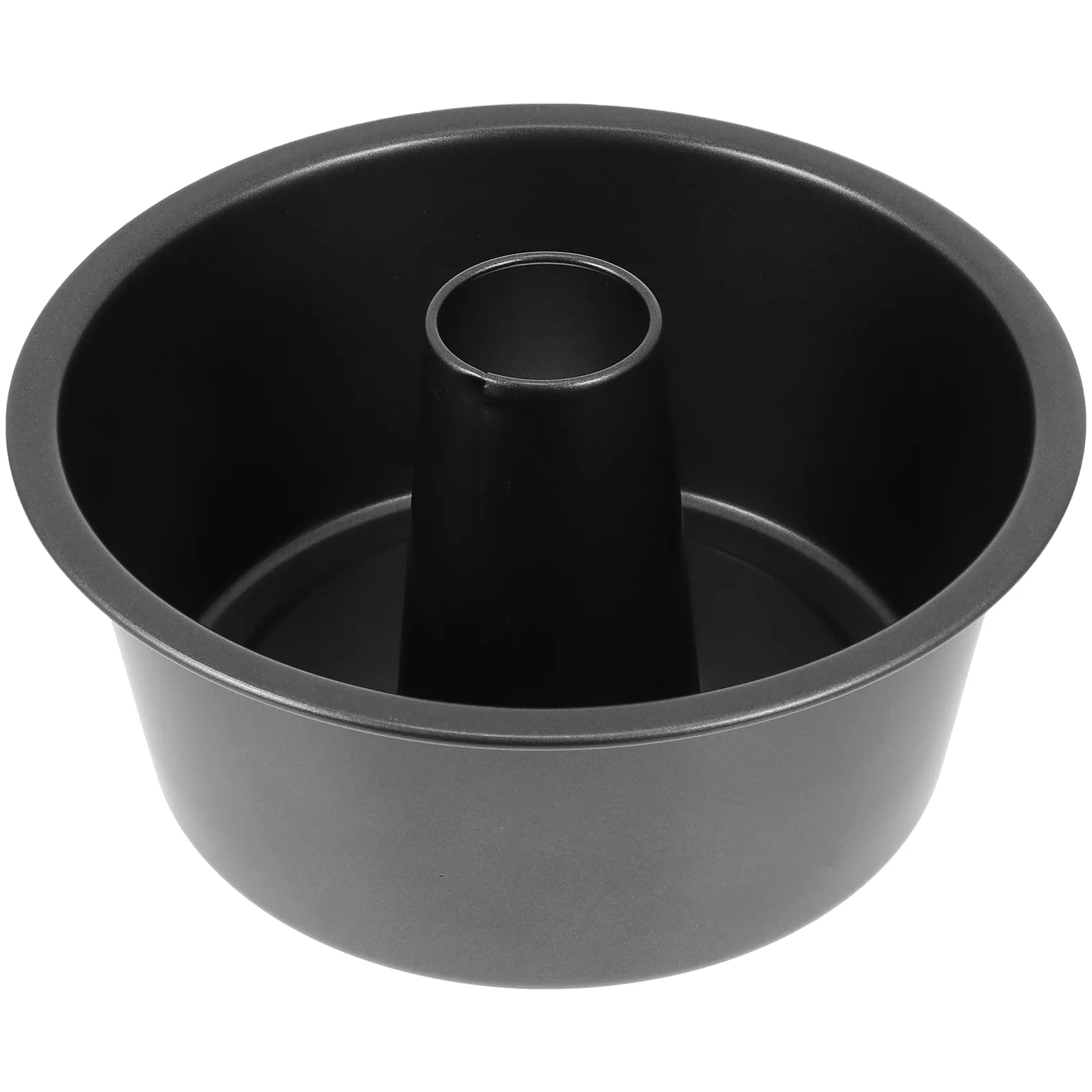 Molde para Tartas Redondo Hueco de Acero al Carbono Negro, Antiadherente, Resistente a Deformaciones y Fácil de Desmoldar, Adecuado para Repostería Casera