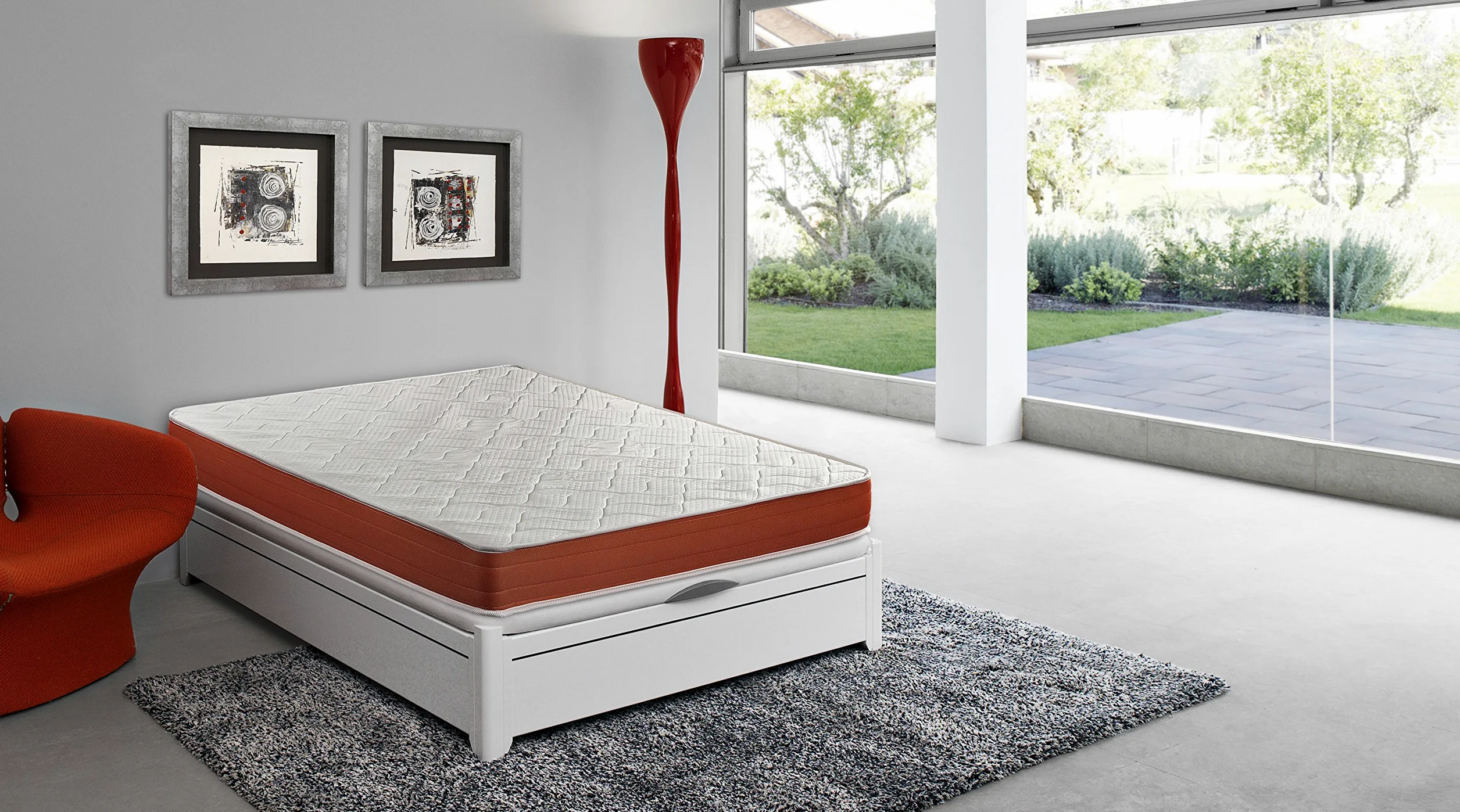 SmartCell Colchón Viscoelástico | 135x190 | Altura 18 cm | Alta Densidad | Máxima Ventilación | Antiácaros | Poliéter de Confort