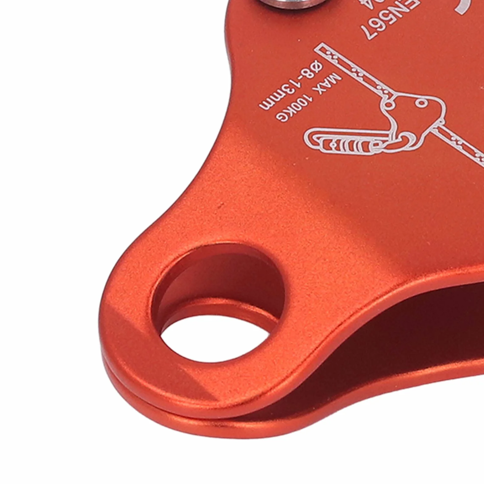 Cocoarm Pinza de cuerda de escalada autoblocante de aleación de aluminio, 8-13 mm, 77 x 70 mm, 5 KN