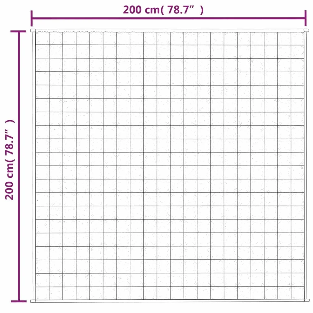 Homgoday Manta con Peso Tela Color Crema Claro 200x200 cm 13 kg, Manta Ponderada Manta con Peso para aliviar el estrés, Manta Pesada para Adultos, Manta Sofa Invierno