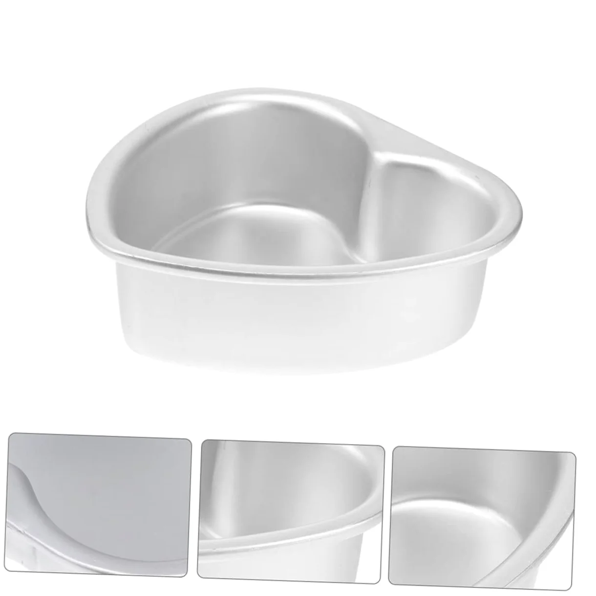 Amosfun 8 Piezas Molde De Pastel De Corazón Mini Moldes Para Tarta De Queso Bandejas Para Hornear Para Moldes Para Pasteles En Forma De Corazón Moldes Para Hornear Pasteles De Queso