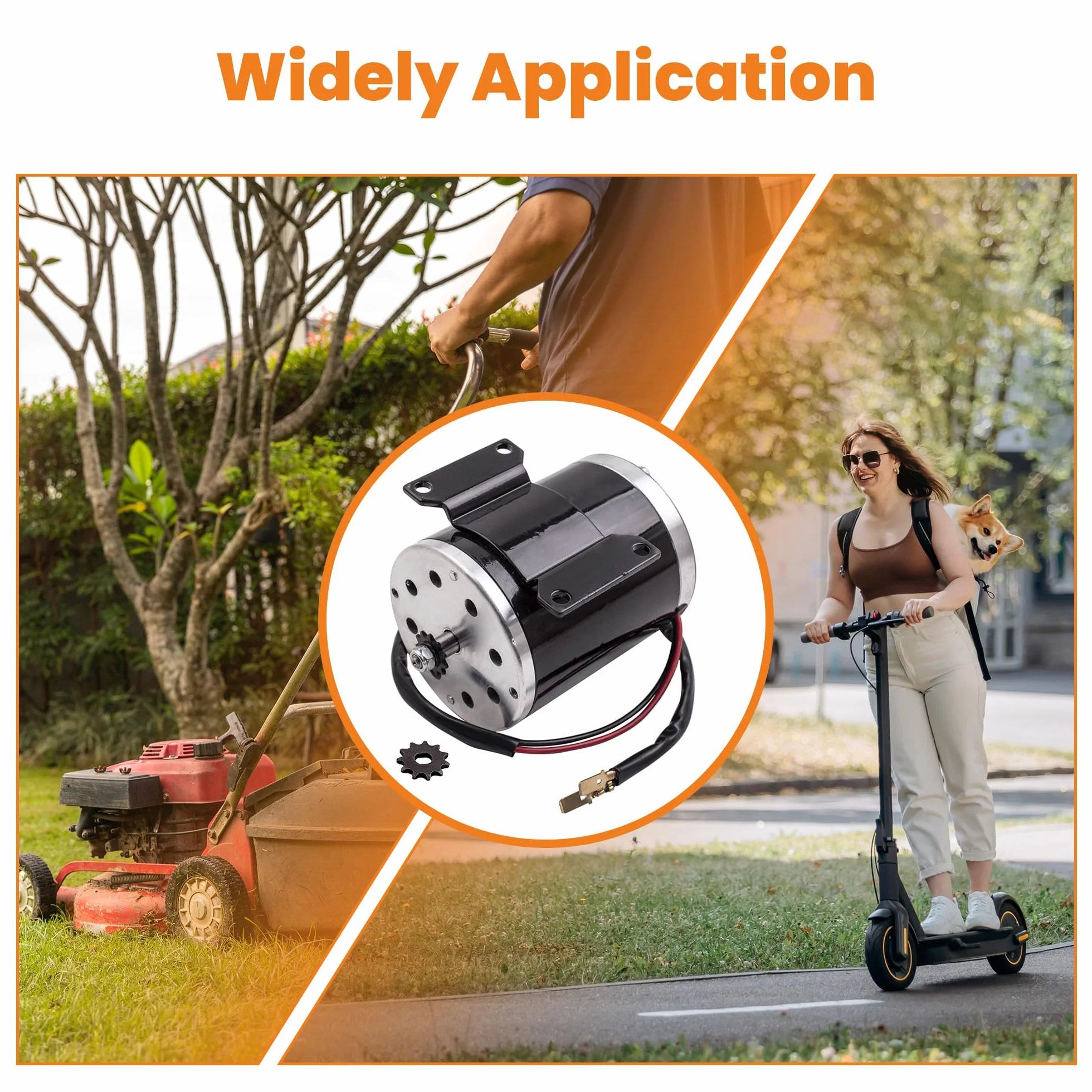 maXpeedingrods 500W DC24V Motor Elétrico Cepillado para Go-kart DIY Scooter E Bike
