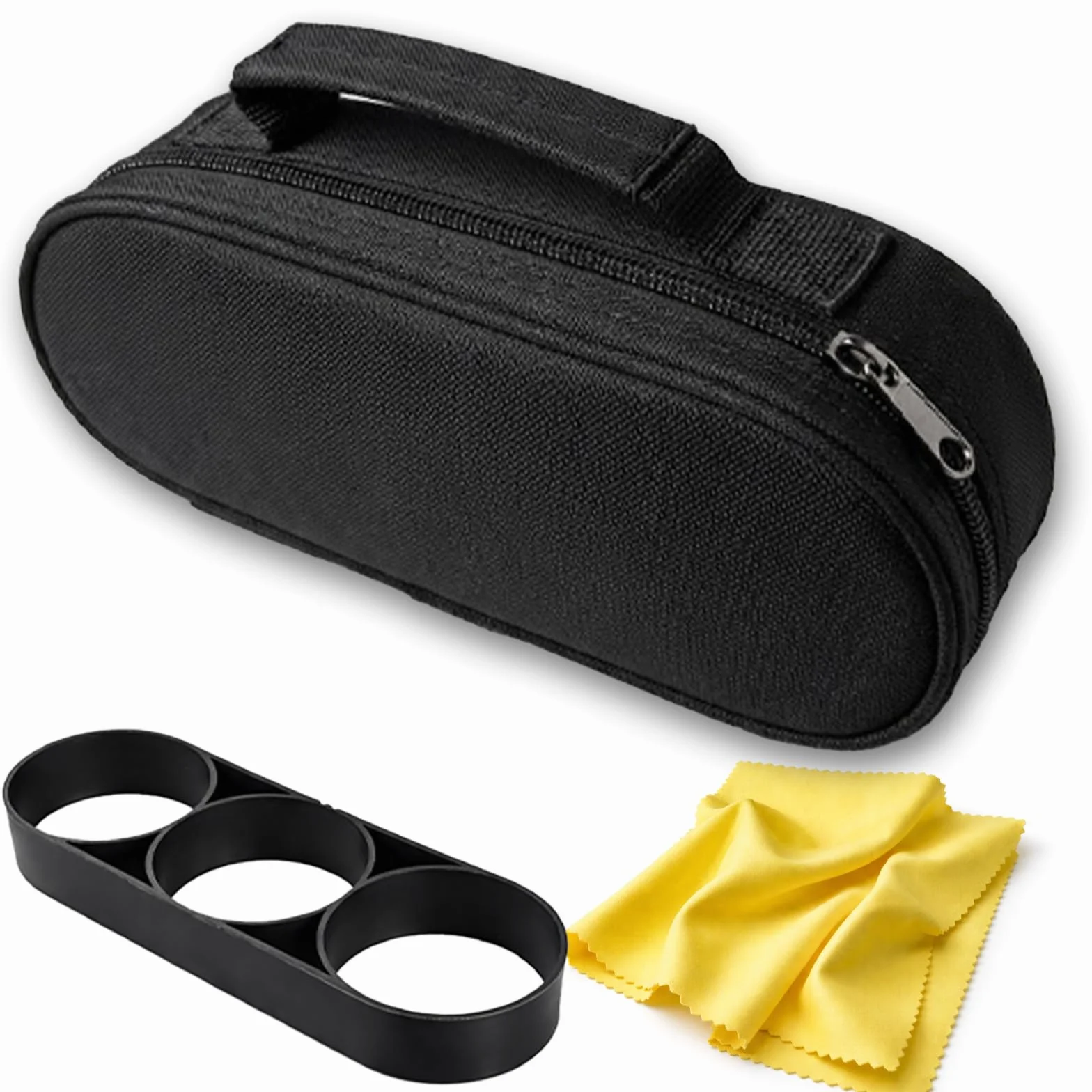 Estuche de transporte para bolas de petanca 3 bolas - paño de limpieza