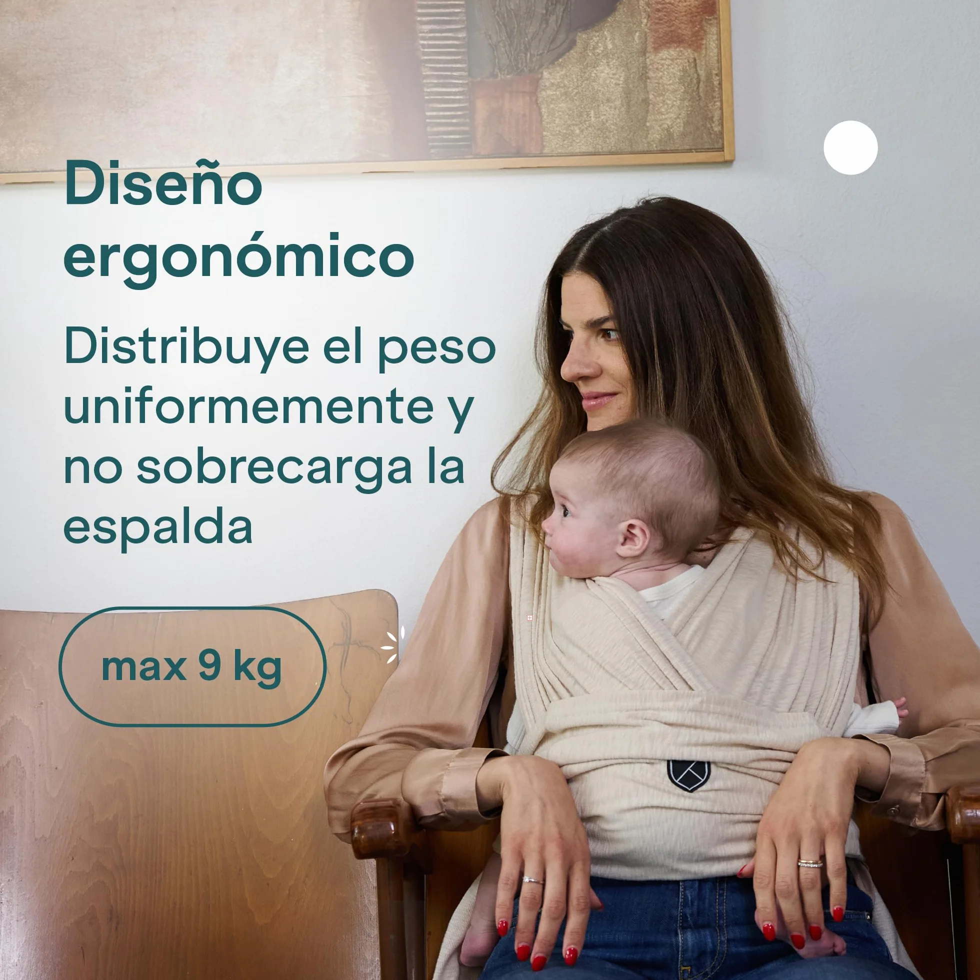 Koala Babycare Fular Portabebés Elástico Ajustable Unisex Hasta 9 kg