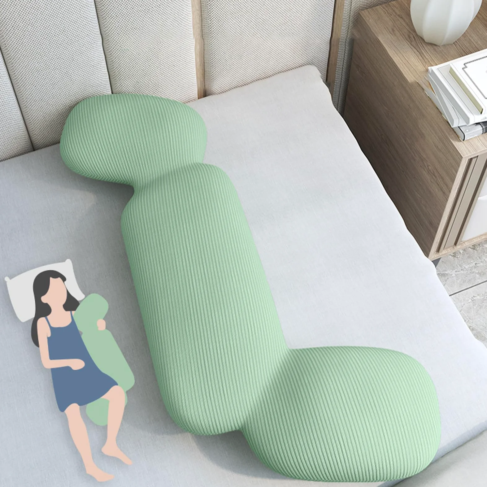 Almohada Corporal Para Adultos,Almohada De Cuerpo Completo Para Adultos | Inserción de almohada corporal larga y transpirable Inserción de almoh