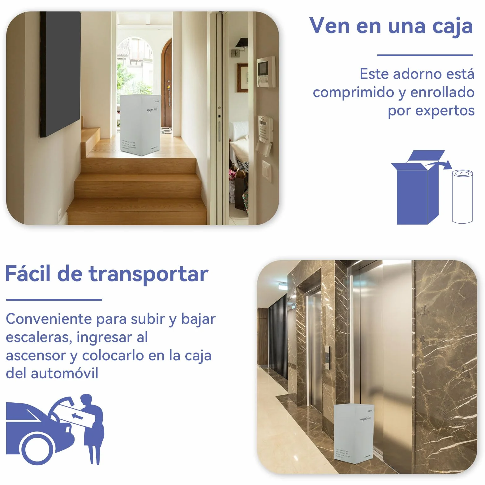 Amazon Basics Colchón de Espuma viscoelástica con Gel refrescante Topper, Funda removible y Lavable, 140 x 200 cm, 7 cm, Blanco