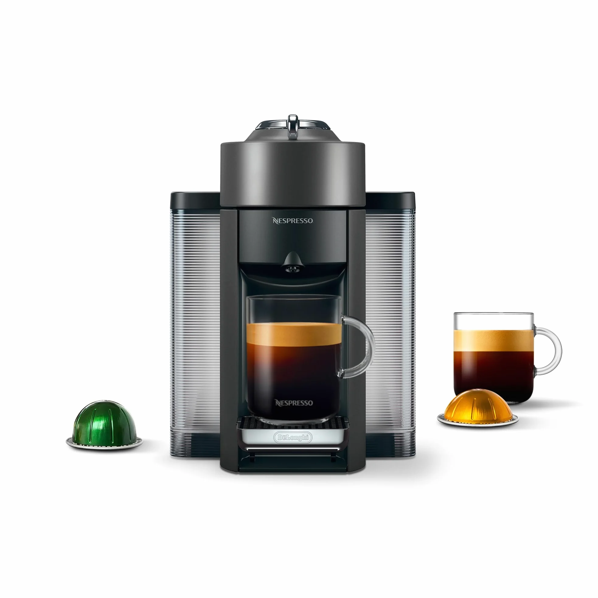 Nespresso ENV135GY Vertuo Evoluo - Máquina de café y espresso de De'Longhi, grafito y plástico