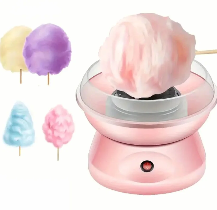 Fabricante de algodón casero, máquina portátil de algodón para hacer malvaviscos, calefacción eficiente, máquina casera de algodón para fiestas de cumpleaños