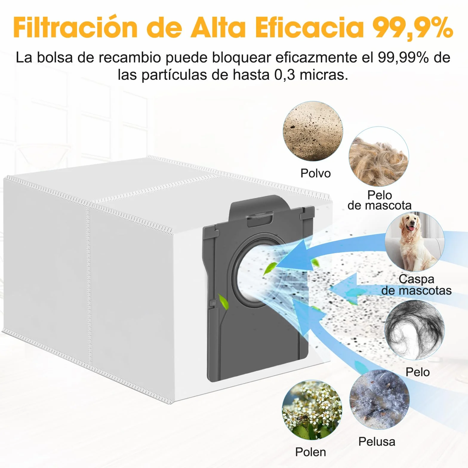 14 Bolsas para Dreame L10s Ultra Gen 2 /L10s Ultra Gen 3 /L40s L50s Pro Ultra /L40 L50 Ultra AE /X40 X50 Ultra L10s Pro Ultra Heat Bolsas de Polvo para Mova E30/E40/V50/Z50/P50 Pro Ultra Z60/S70