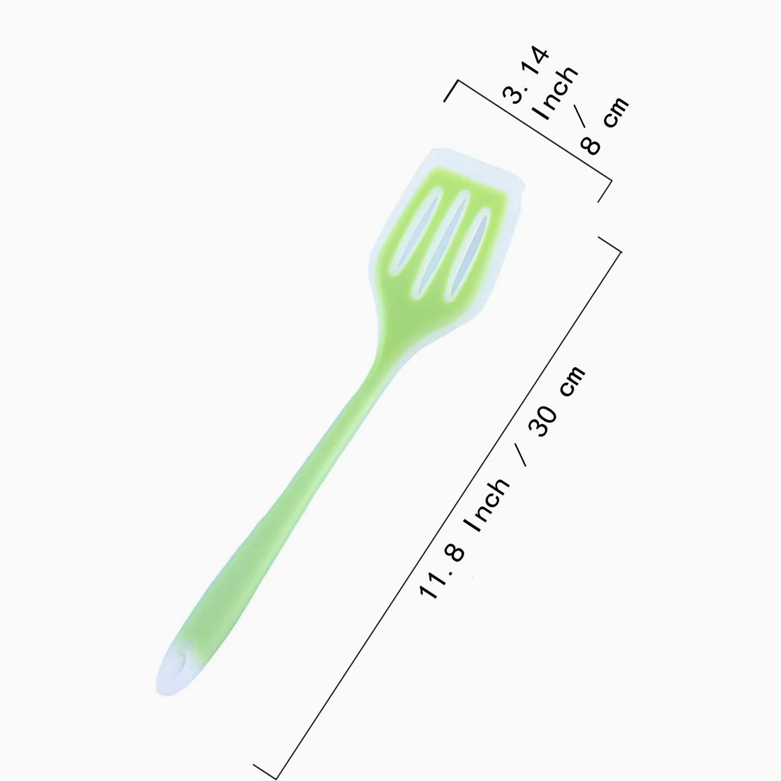 Efficient Espátula de Cocina Antiadherente Espatula Cocina de Perforada Espátula de Silicona Ranurado Resistente Al Calor, Sin TóXico EspáTula De Silicona De Grado Alimenticio Para Cualquier Comida
