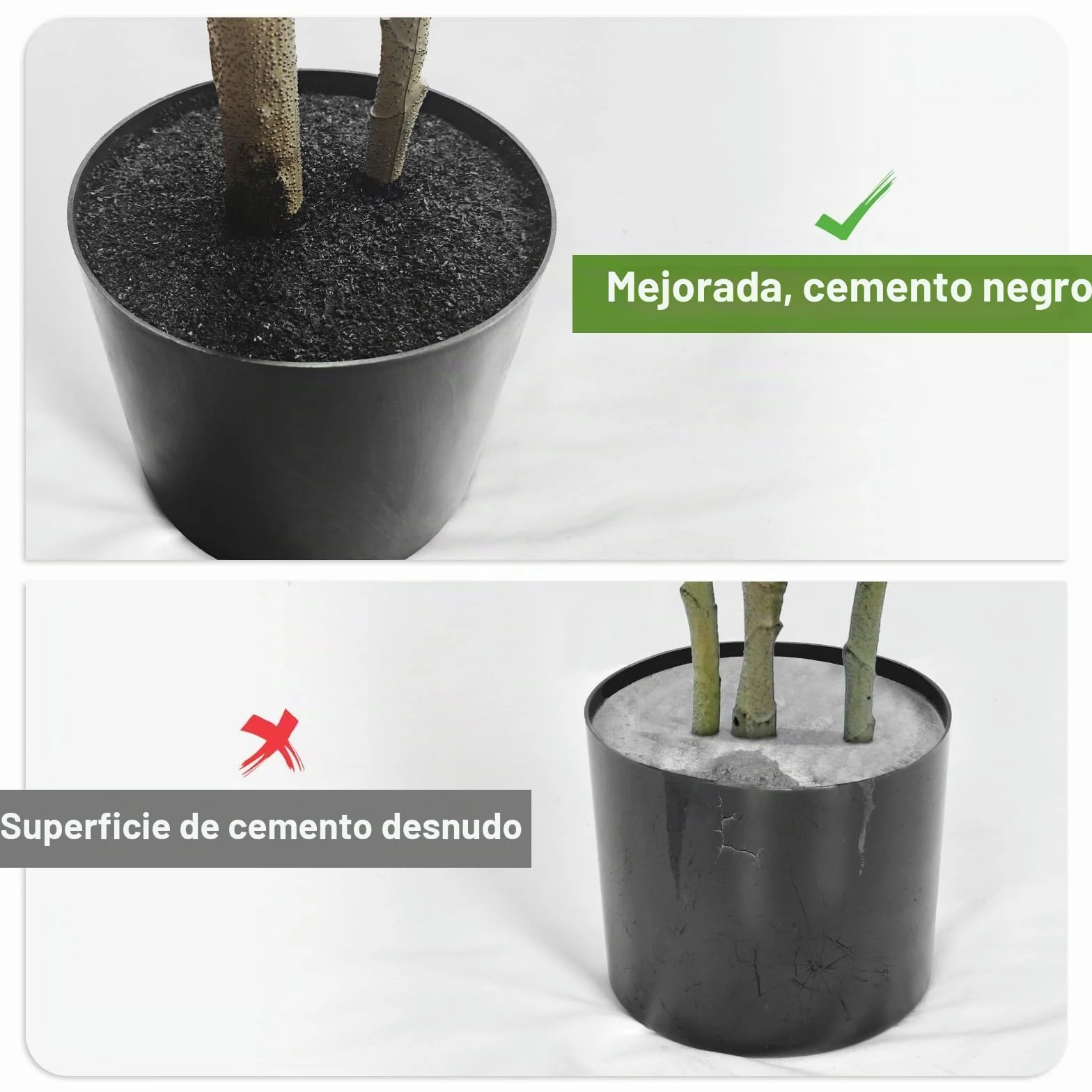 Planta Artificial Dracaena de 180 cm Planta Artificial Grande con Maceta Negra Plantas Artificiales Decorativas para Interiores Decoración Salon hogar Dormitorio Oficina Pasillo