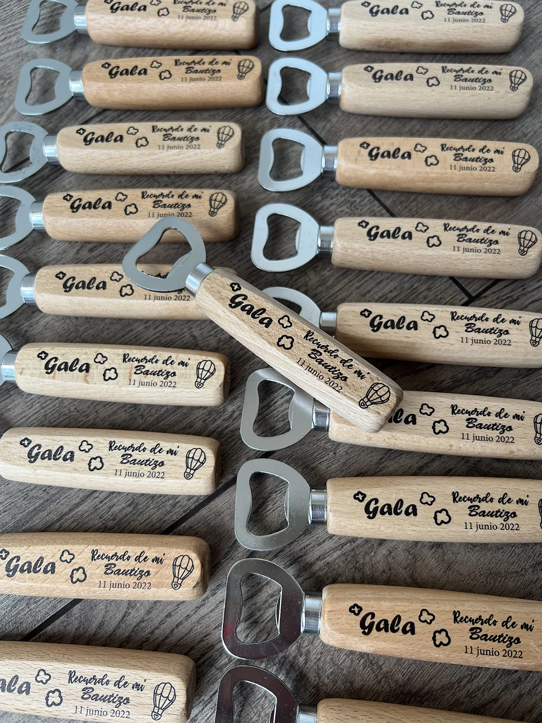 Abrebotellas clásico personalizado con nombre o logotipo, imanes personalizados, regalo original