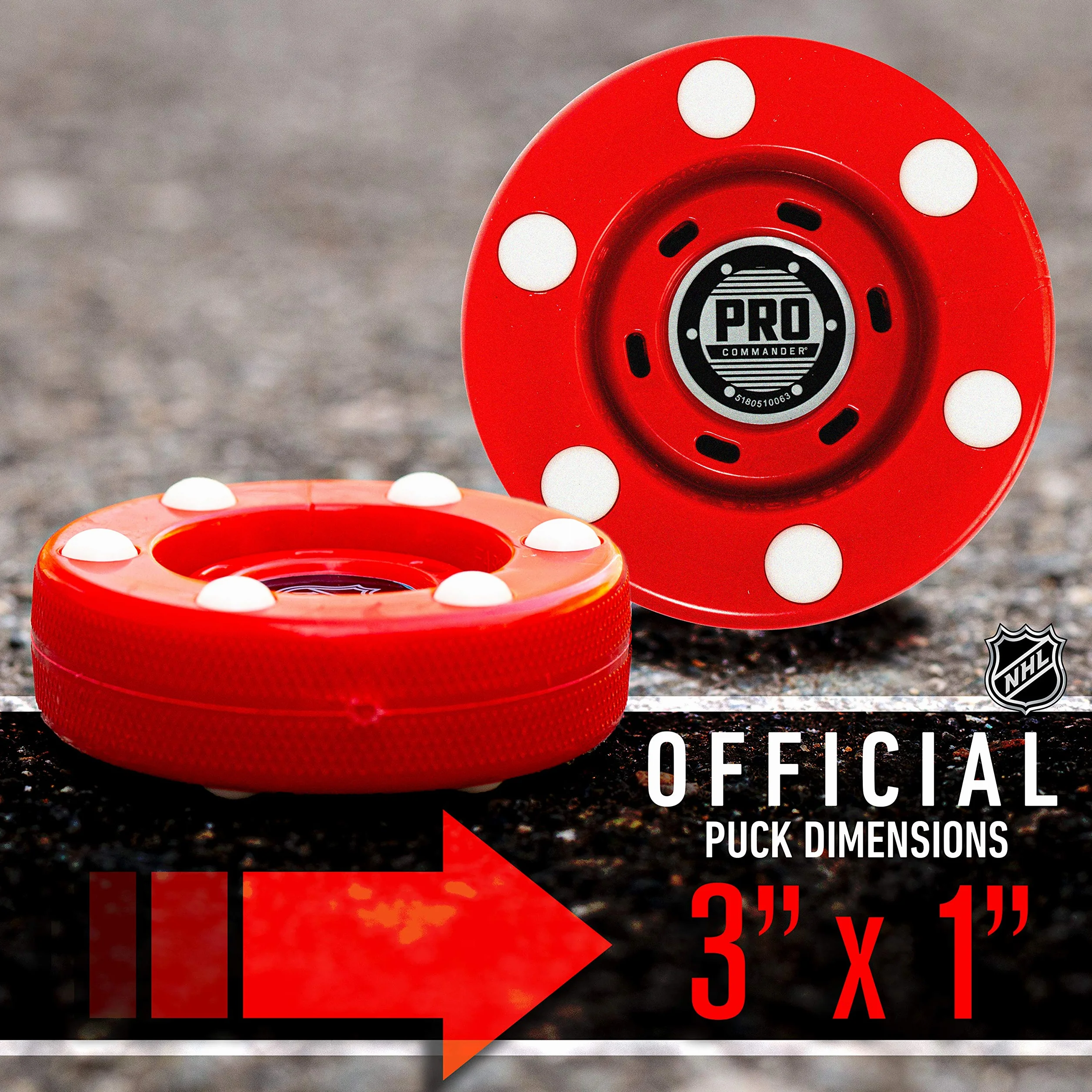 Franklin Sports NHL Pro Commander Outdoor Roller Hockey Puck