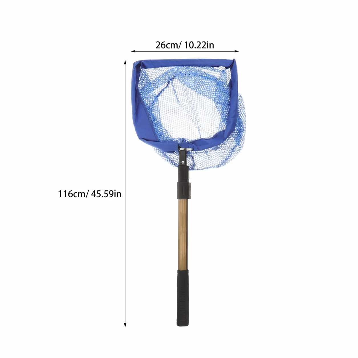 Ciieeo Recogedor de Balones de Ping Pong Portátil Mango Telescópico, Red Plegable Azul para Tenis de Mesa
