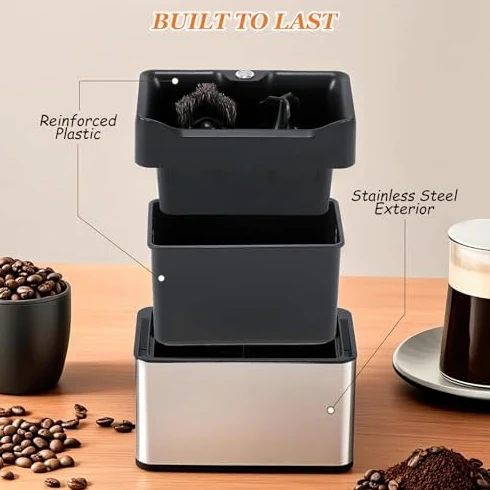 Limpiador de máquina espresso, raspador automático de café de alta velocidad, soporte de montaje universal para portafiltros de 51 mm/58 mm, herramienta de limpieza profesional
