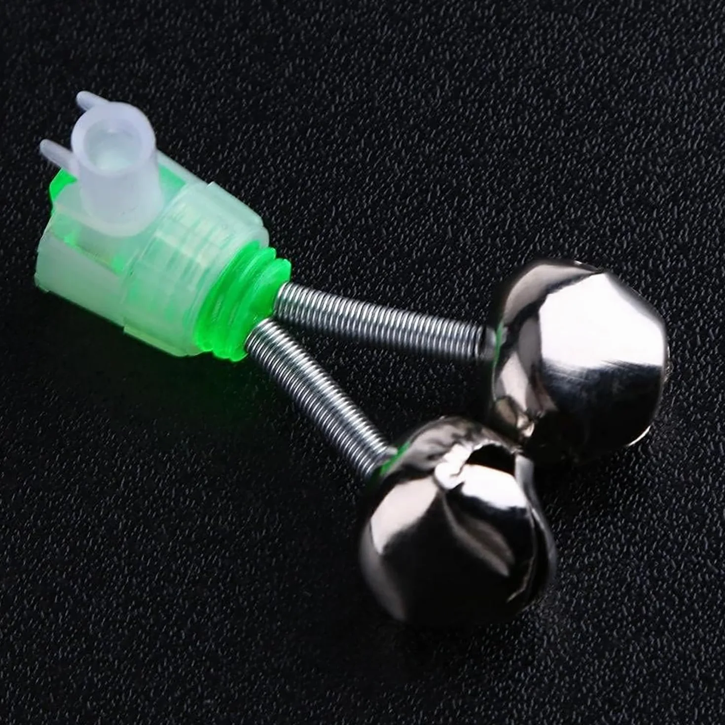 20PCS Campanas De Pesca En Espiral con Clips Ligeros, Campanas Alarma Nocturna De Picadura Sonido Claro Y Fuerte, para Aparejos De Pesca Nocturna En El Mar