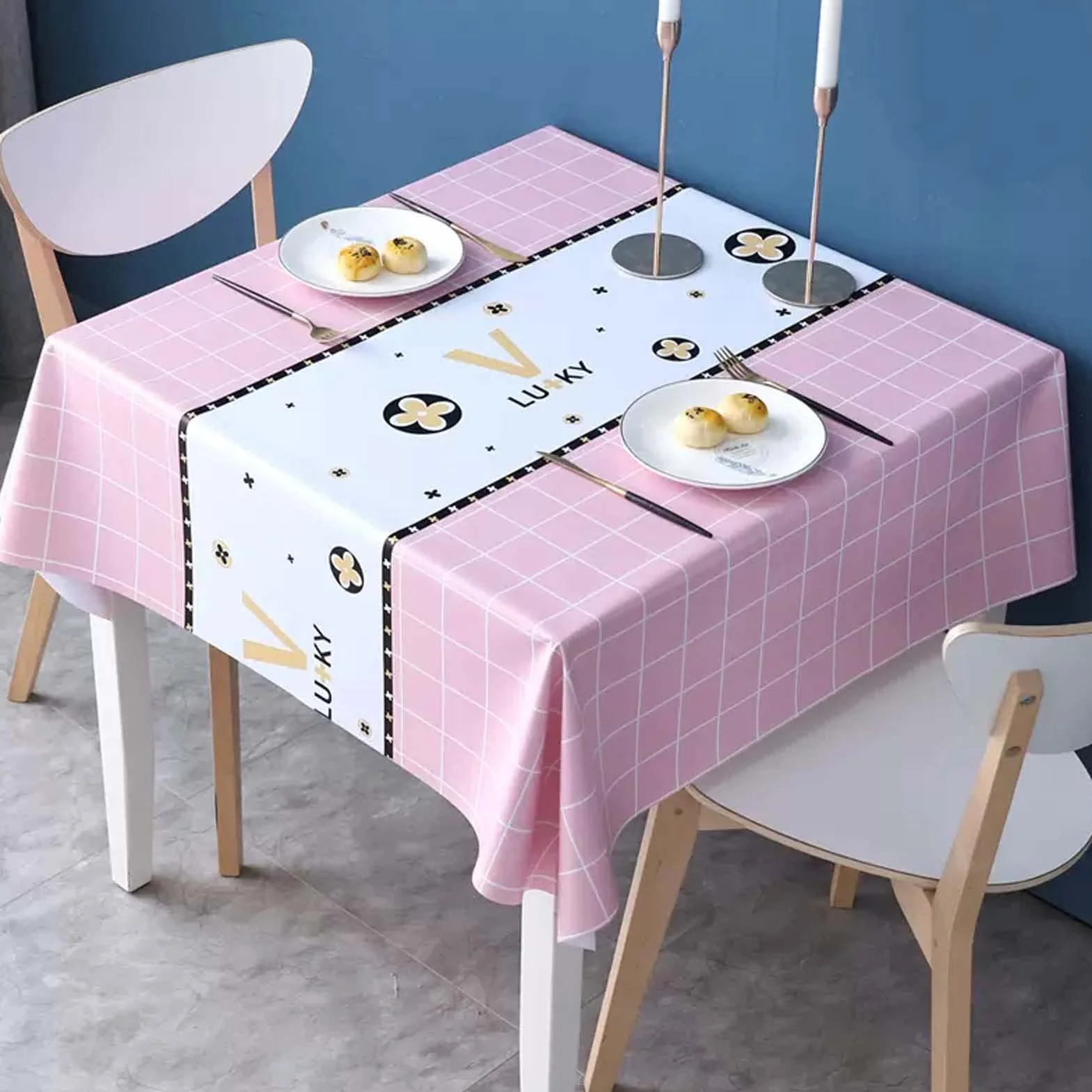 Mantel Antimanchas 140x200cm, Mantel Impermeable, Manteles De Mesa Antimanchas Rectangular, Manteles De Plástico, para Fiesta Cocina Comedor Mesa