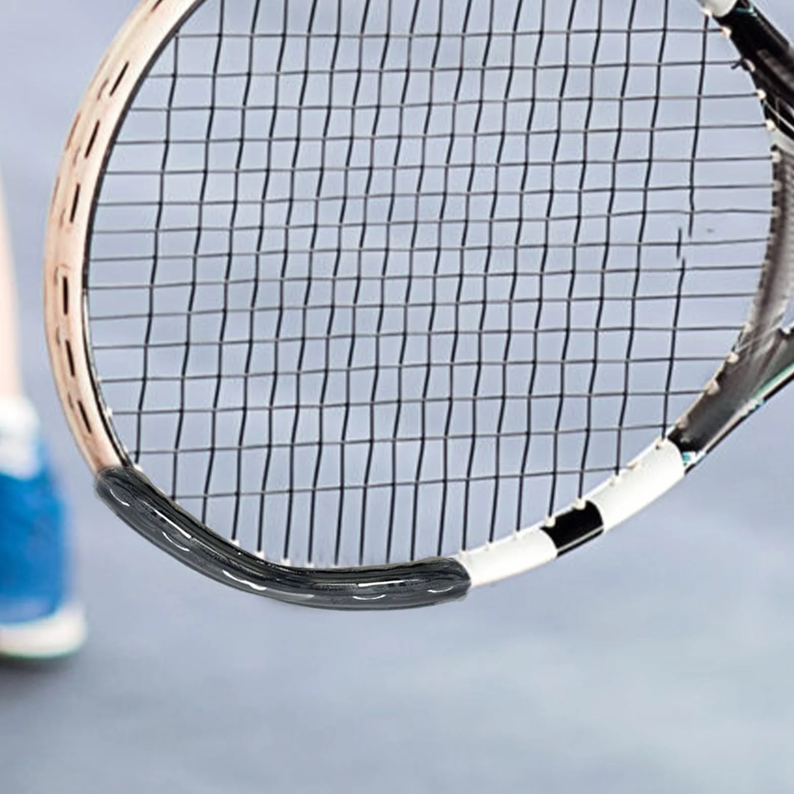 Protector de Cabeza de Raqueta de Tenis - Cinta Transparente de TPU, Resistente al Desgaste para Golpes